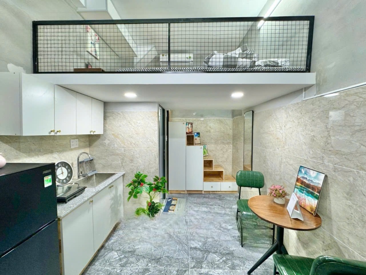 Phòng trọ Duplex 25m2 tại AT Room Lê Đình Thám - Tân Phú - Phòng khách