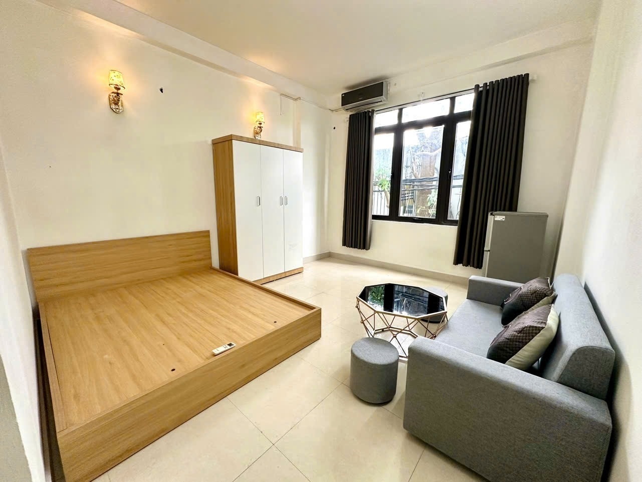 Phòng trọ Studio 25m2 tại MH House Vườn Cam - Nam Từ Liêm - Phòng ngủ