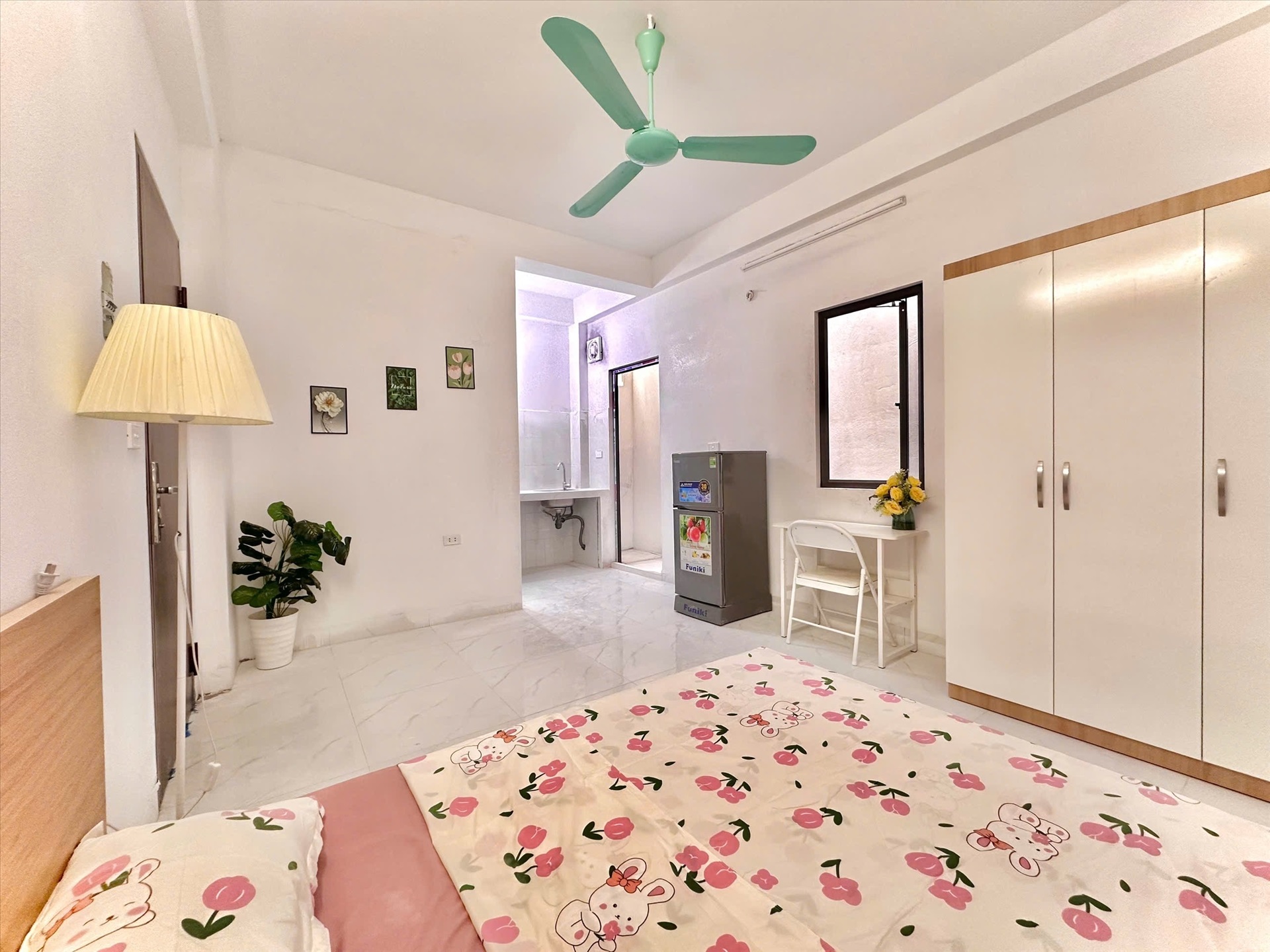 Phòng trọ Studio 25m2 tại Time House 1 Cổ Nhuế - Bắc Từ Liêm - Phòng ngủ