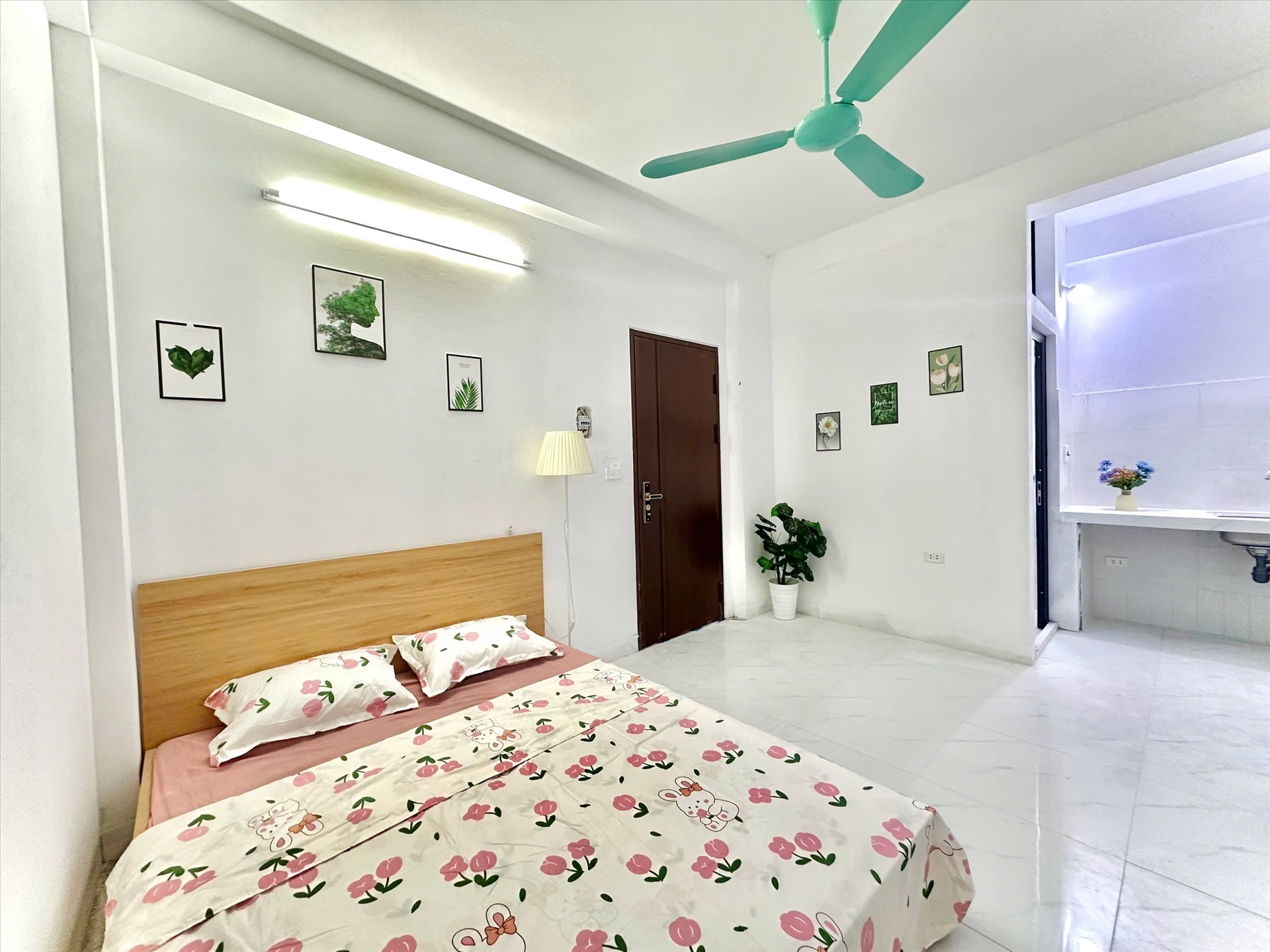Phòng trọ Studio 25m2 tại Time House 1 Cổ Nhuế - Bắc Từ Liêm - Phòng ngủ