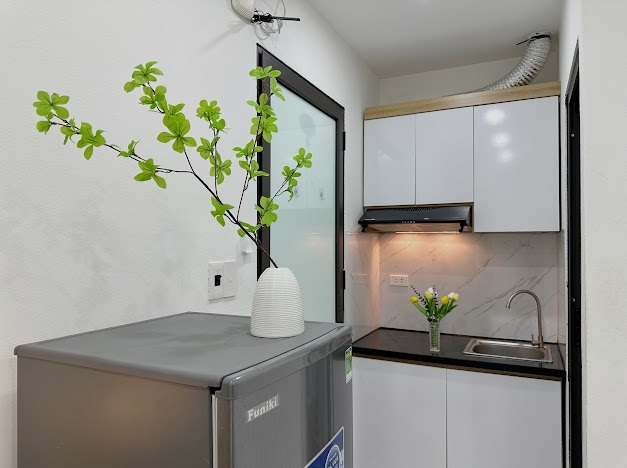 Phòng trọ Studio 20m2 tại MH House 1 Mỹ Đình - Nam Từ Liêm - Phòng bếp