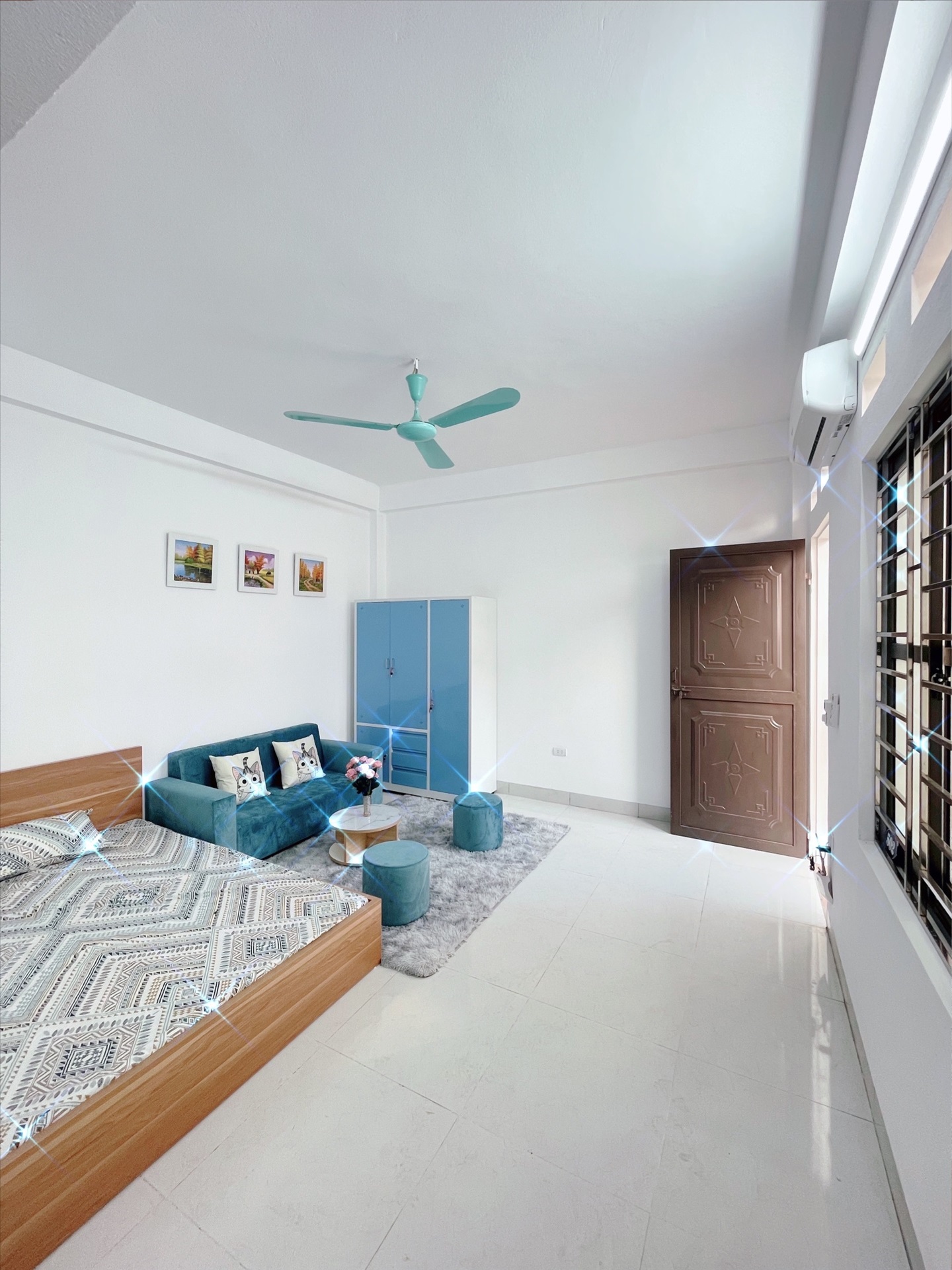 Phòng trọ Studio 30m2 tại Time House 1 Phú Diễn - Bắc Từ Liêm - Phòng ngủ