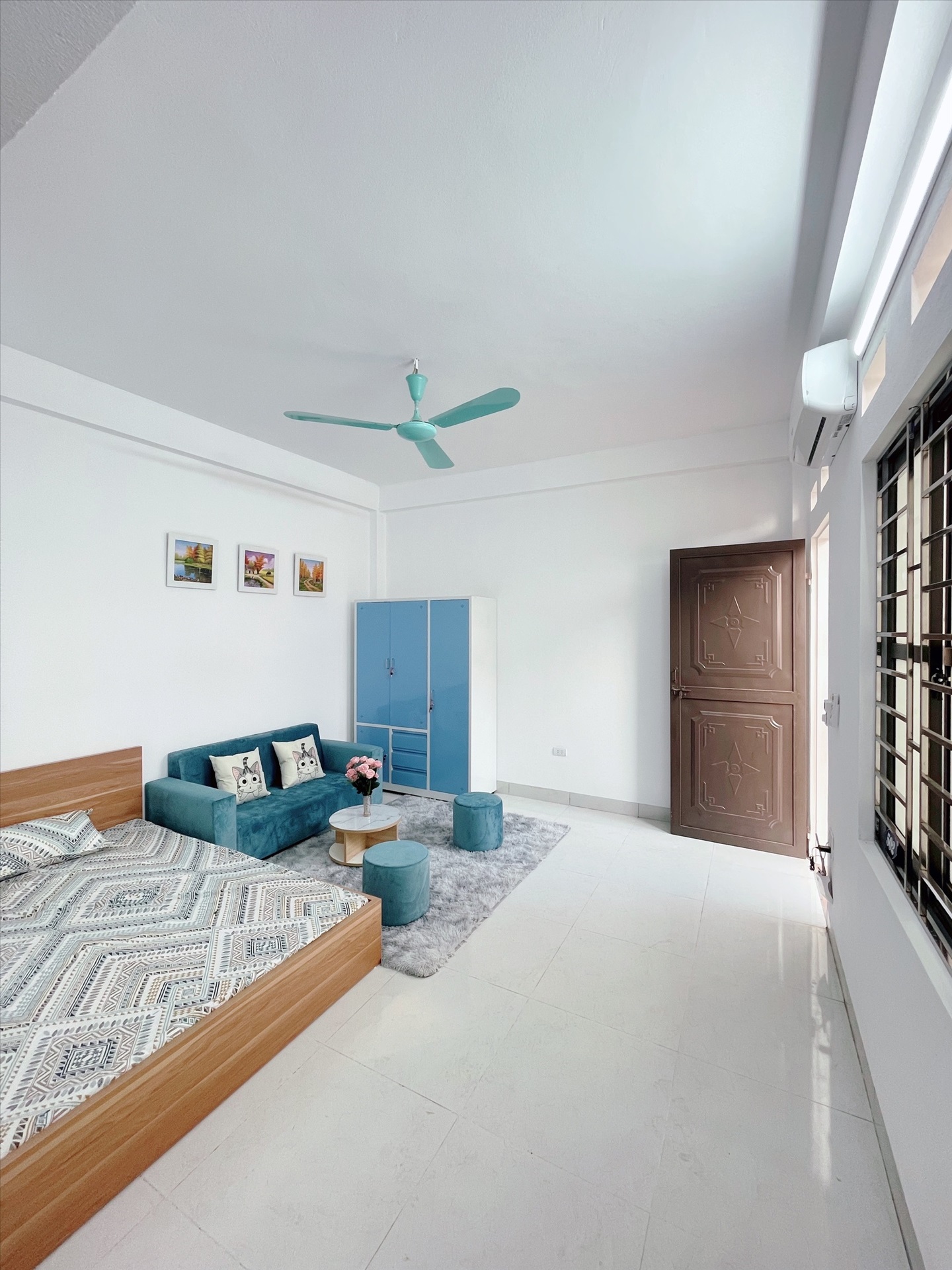 Phòng trọ Studio 30m2 tại Time House 1 Phú Diễn - Bắc Từ Liêm - Phòng ngủ