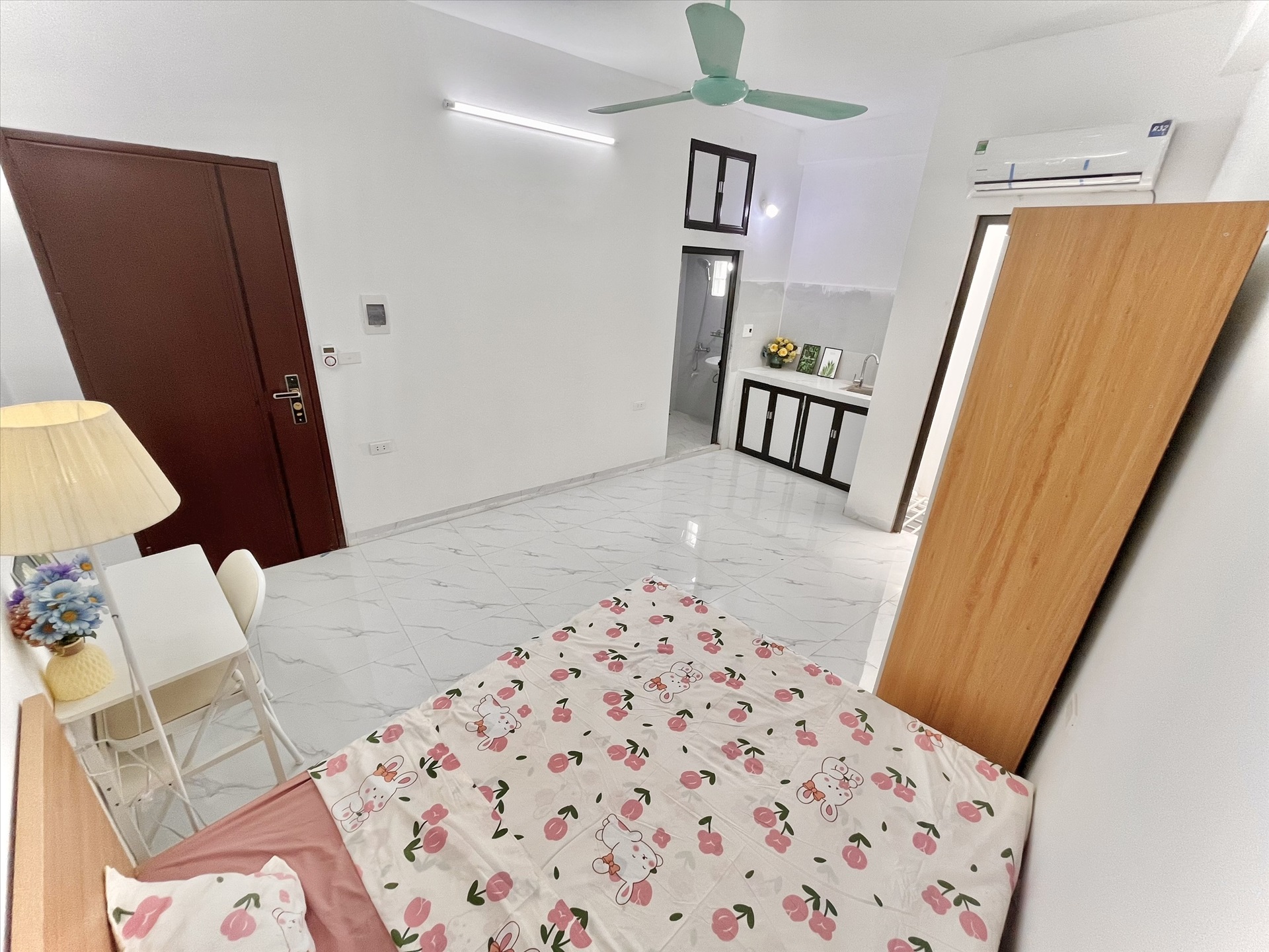 Phòng trọ Studio 25m2 tại Timehouse 2 Cổ Nhuế - Bắc Từ Liêm - Phòng ngủ
