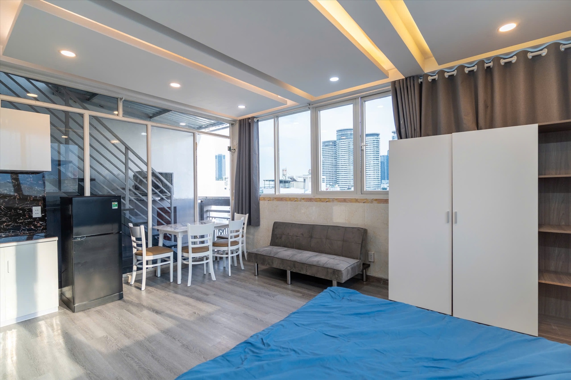 Phòng trọ Studio 30m2 tại DP House Xô Viết Nghệ Tĩnh - Bình Thạnh - Phòng khách