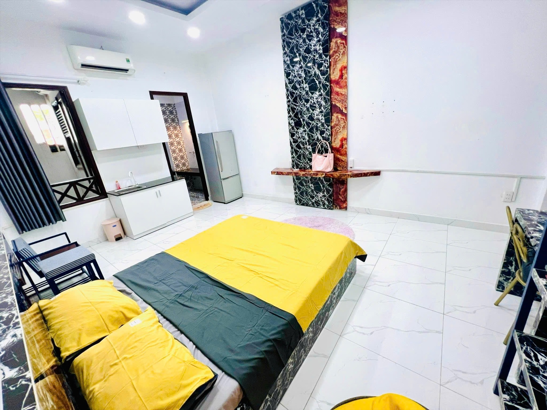 Phòng trọ Studio 35m2 tại NT Home Xuân Hồng - Tân Bình - Phòng ngủ