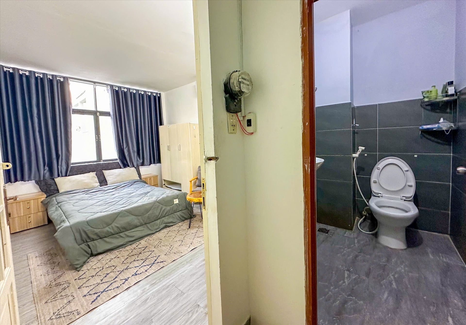 Phòng trọ Studio 20m2 tại NM House Lê Văn Sỹ - Tân Bình - Phòng ngủ