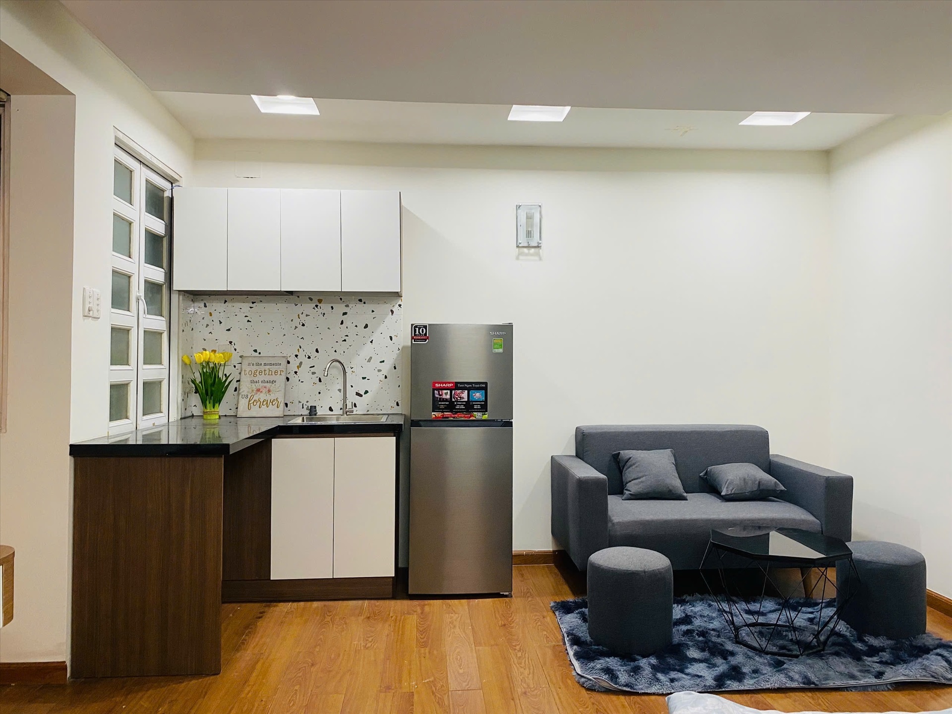 Phòng trọ Studio 25m2 tại Lu Home Phổ Quang - Phú Nhuận - Phòng bếp