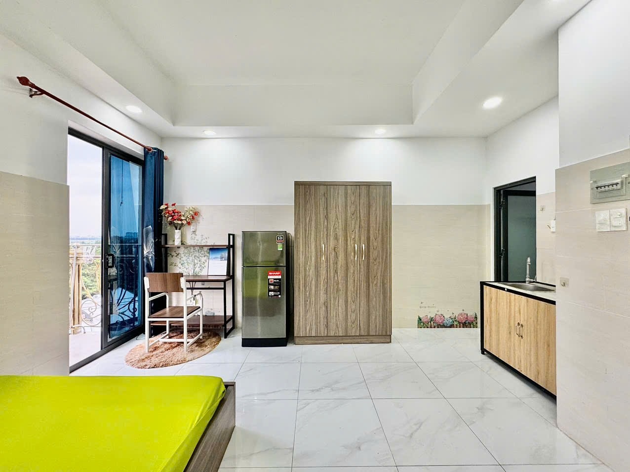Phòng trọ Studio 30m2 tại Lacasa House Nguyễn Duy Trinh - Quận 2 - Phòng ngủ