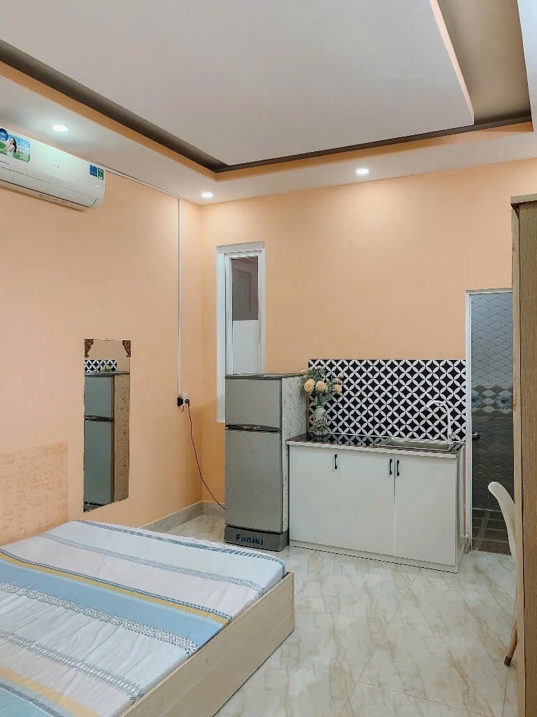 Phòng trọ Studio 25m2 tại Peace Home 1 Tân Thành - Tân Phú - Phòng ngủ