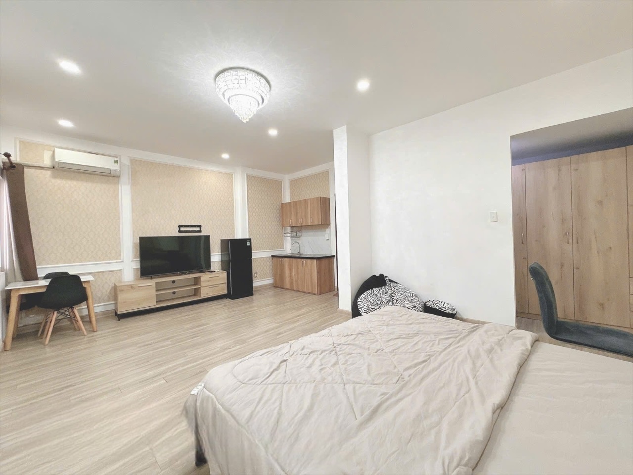 Phòng trọ Studio 40m2 tại AT House Điện Biên Phủ - Quận 10 - Phòng khách