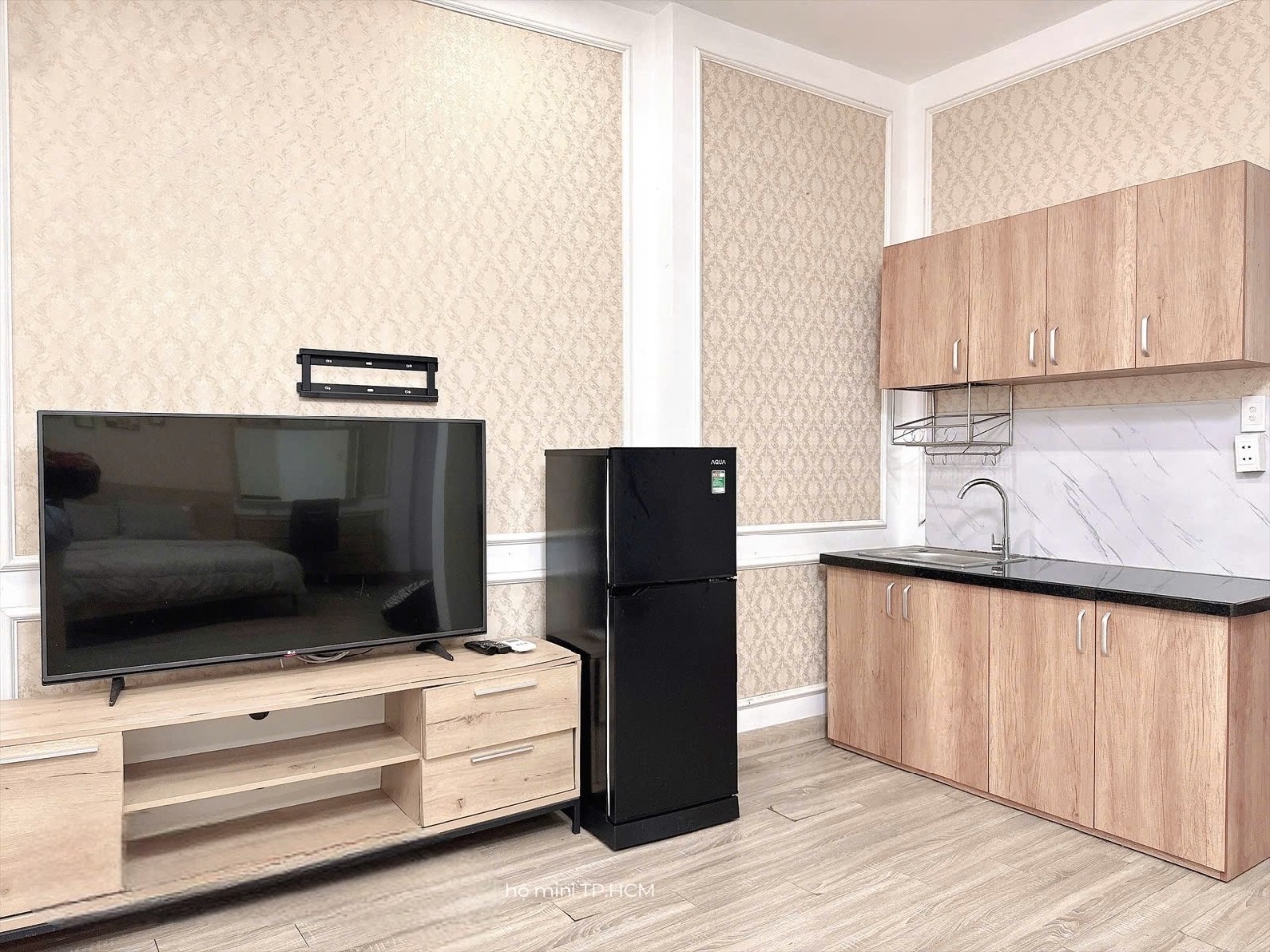 Phòng trọ Studio 40m2 tại AT House Điện Biên Phủ - Quận 10 - Phòng bếp