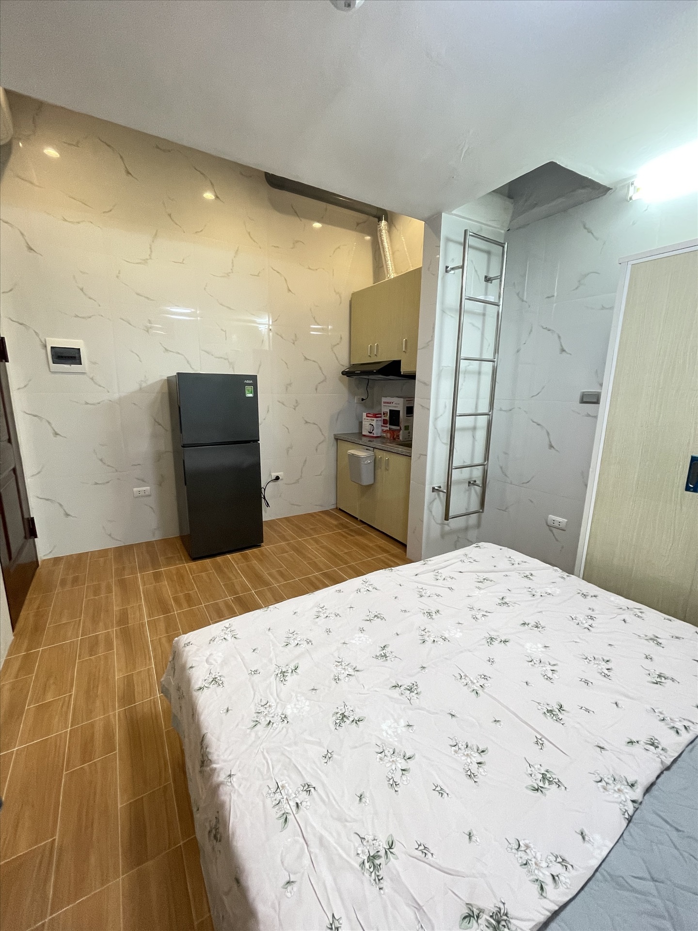 Phòng trọ Studio 35m2 tại Friends Team Thái Thịnh - Đống Đa - Phòng ngủ