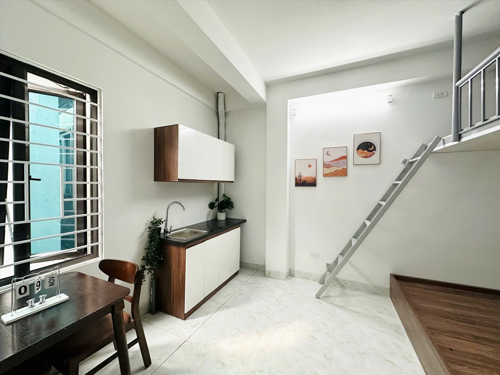 Phòng trọ Duplex 28m2 tại 4PS Housing Đại Linh - Nam Từ Liêm - Phòng bếp