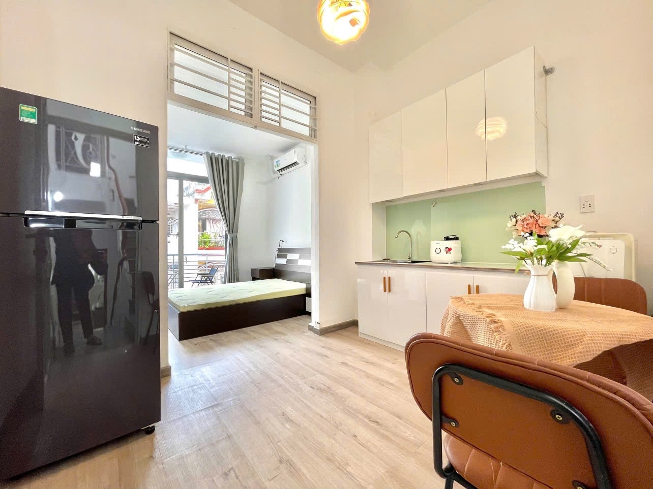Phòng trọ 2 Phòng ngủ 40m2 tại Bhome Nguyễn Hữu Cảnh - Bình Thạnh - Phòng bếp