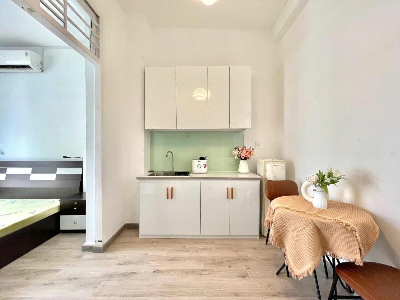 Phòng trọ 2 Phòng ngủ 40m2 tại Bhome Nguyễn Hữu Cảnh - Bình Thạnh - Phòng bếp