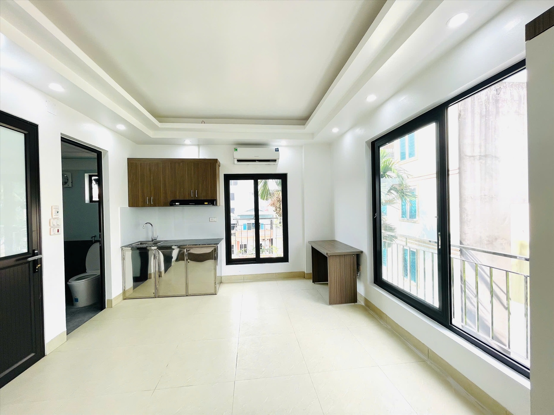 Phòng trọ Studio 25m2 tại LM Land 1 Trịnh Văn Bô - Nam Từ Liêm - Phòng bếp