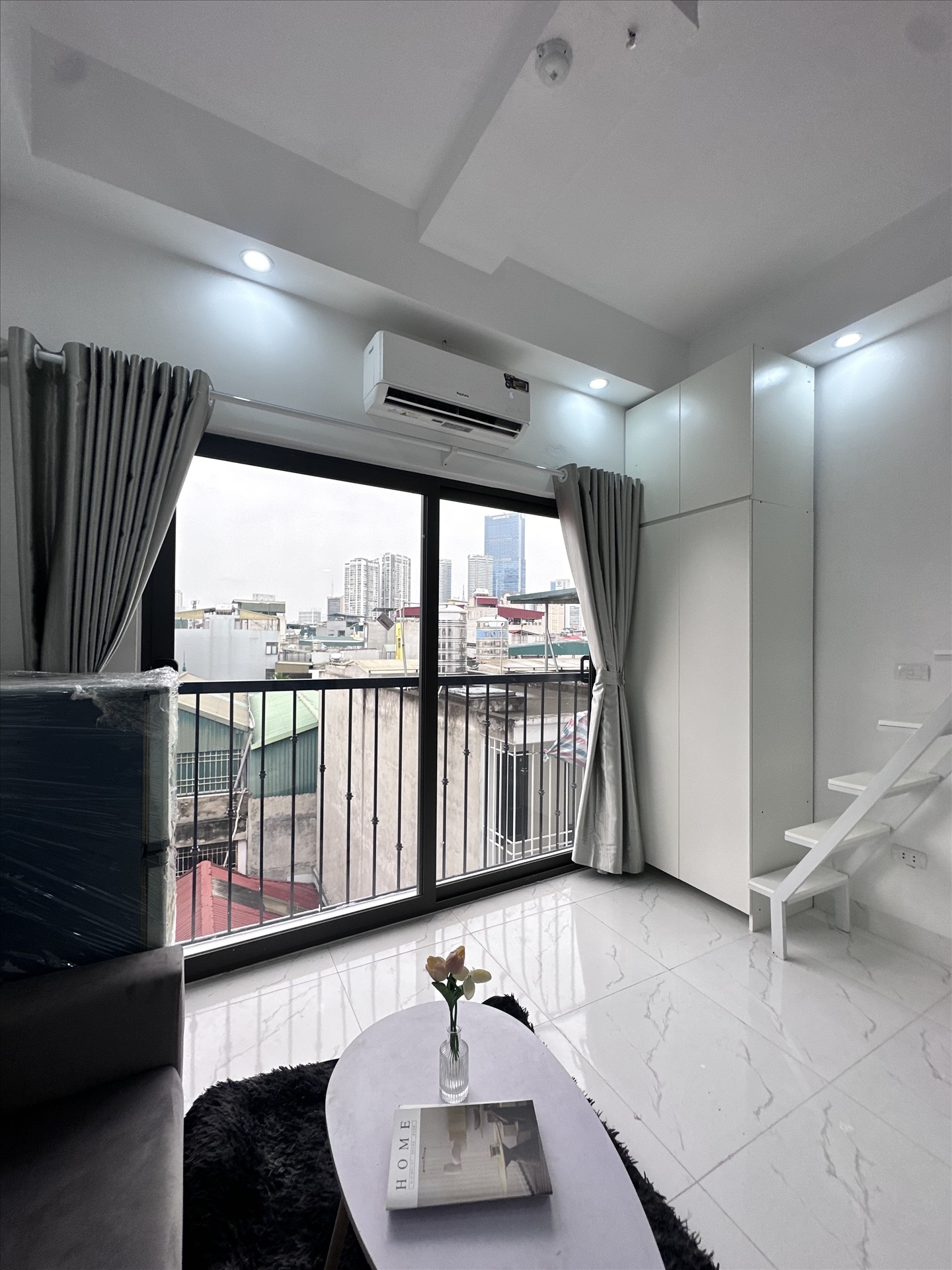 Phòng trọ Duplex 20m2 tại DreamHouse Mỹ Đình - Nam Từ Liêm - Phòng khách