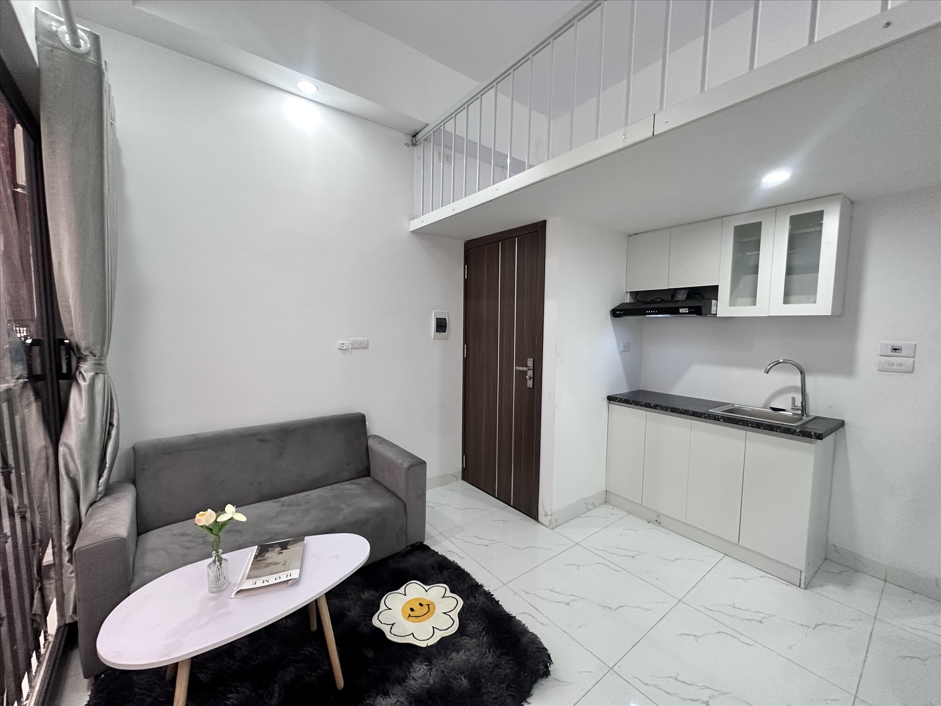 Phòng trọ Duplex 20m2 tại DreamHouse Mỹ Đình - Nam Từ Liêm - Phòng khách