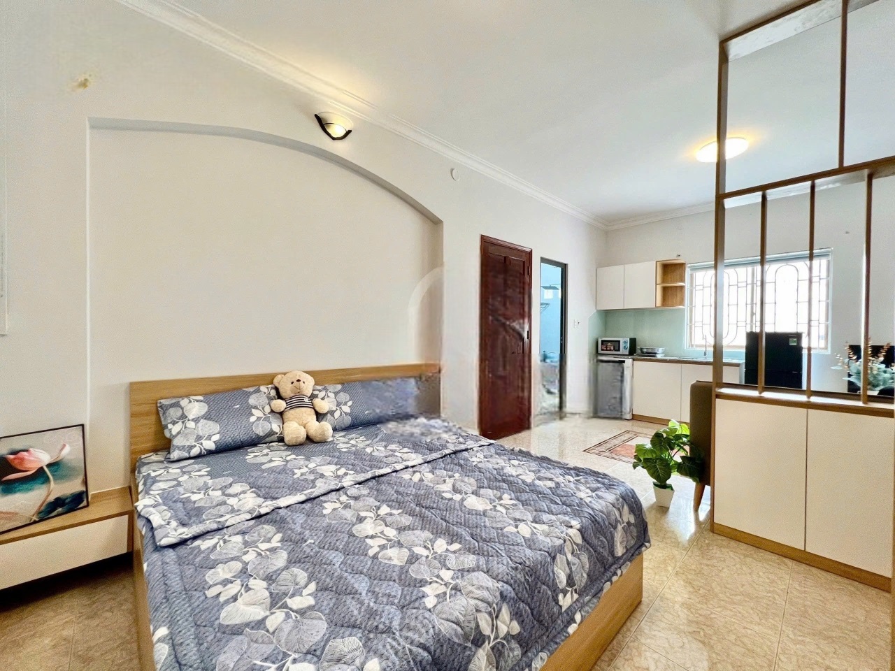 Phòng trọ Studio 25m2 tại CM Home Ba Vân - Tân Bình - Phòng ngủ