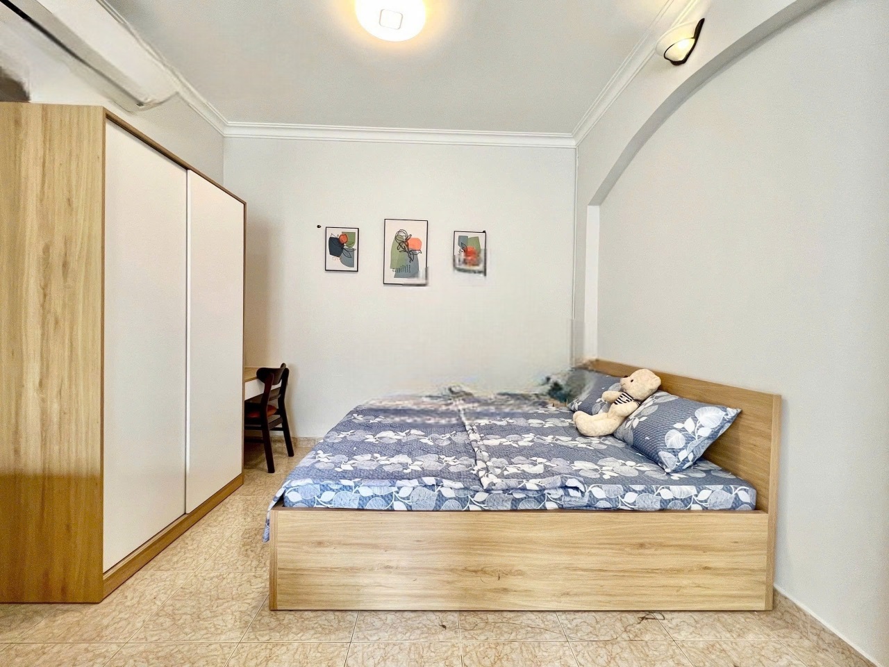 Phòng trọ Studio 25m2 tại CM Home Ba Vân - Tân Bình - Phòng ngủ