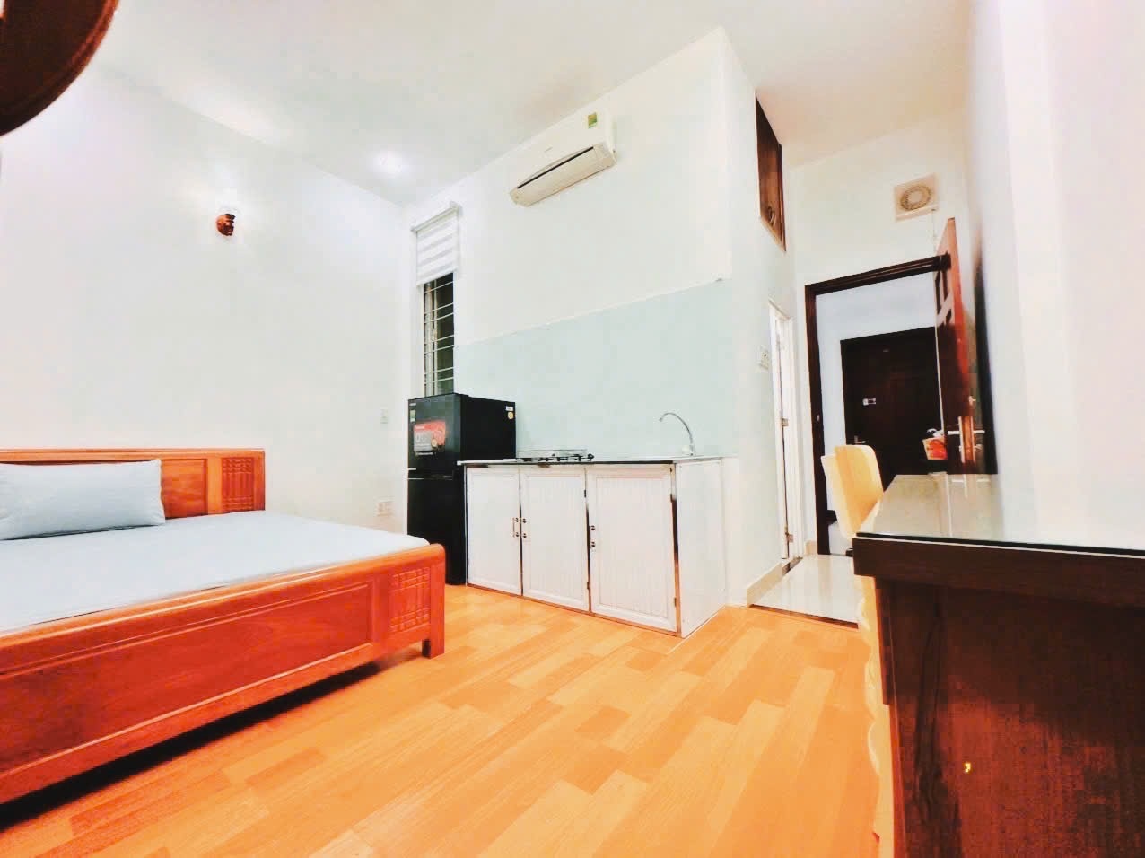 Phòng trọ Studio 25m2 tại HG Home Sư Vạn Hạnh - Gò Vấp - Phòng ngủ