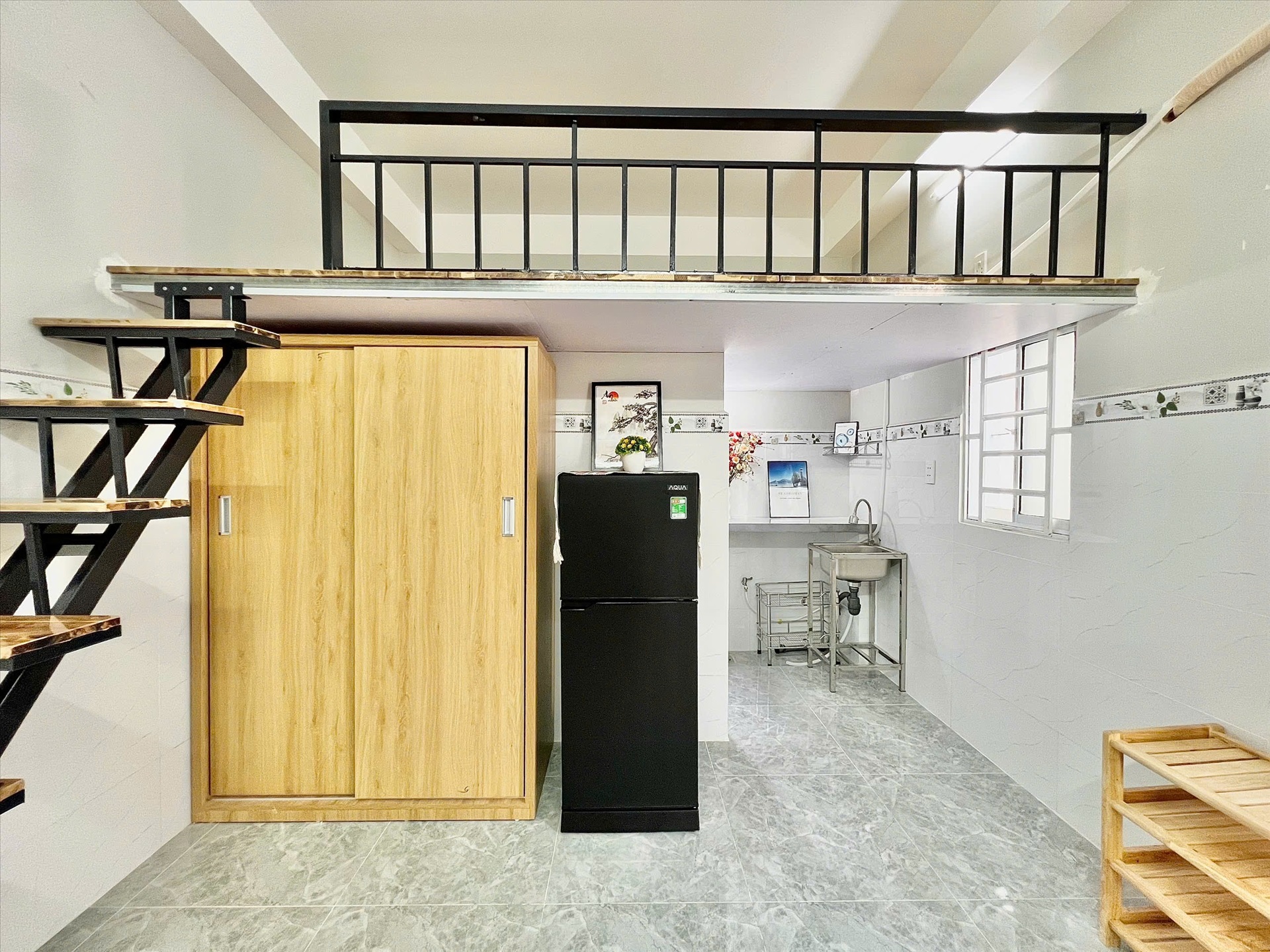 Phòng trọ Duplex 15m2 tại Lacasa Home B Dương Quảng Hàm - Gò Vấp - Phòng ngủ