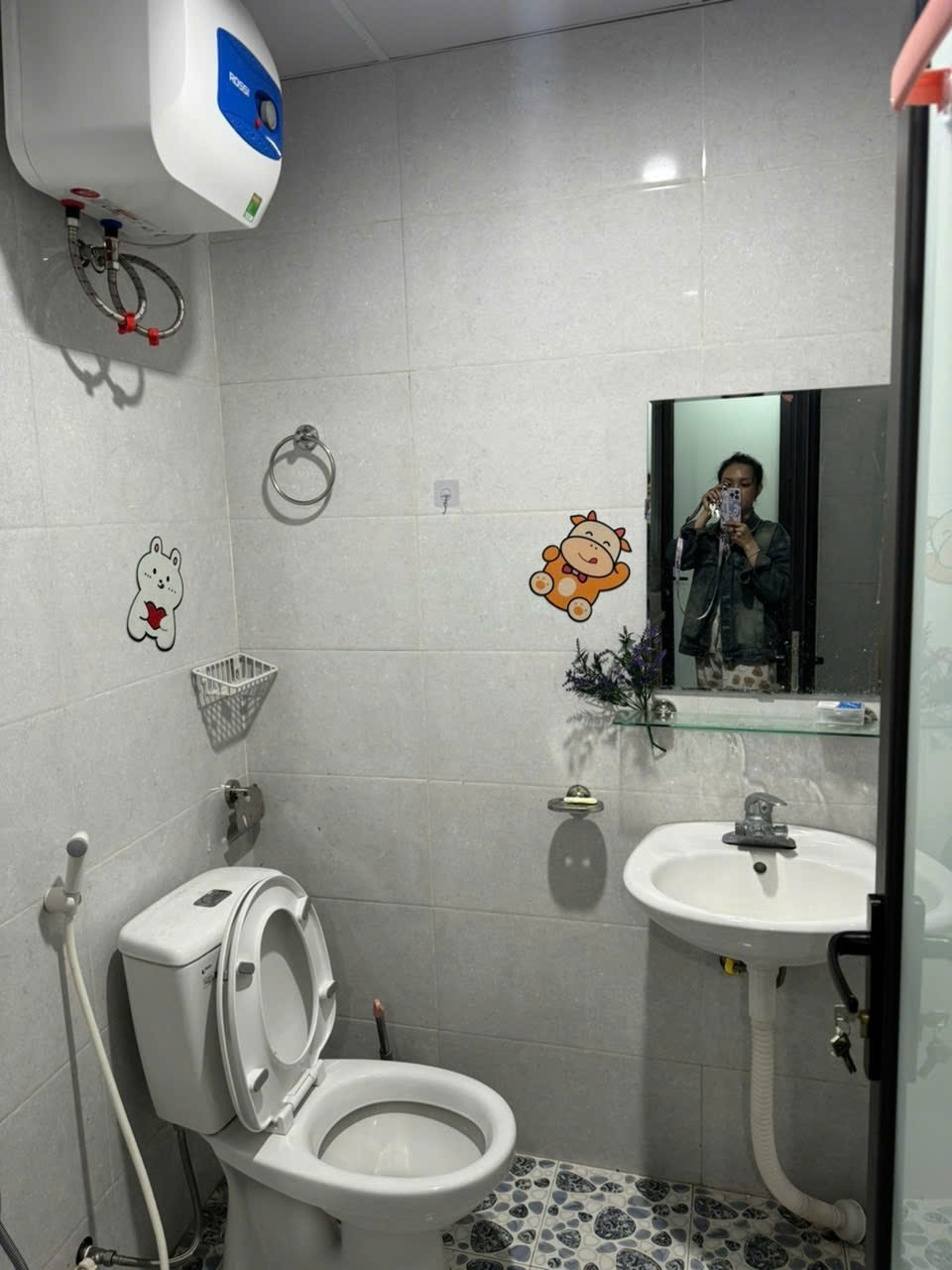 Phòng trọ Studio 25m2 tại TH Apartment Mỹ Đình - Nam Từ Liêm - Phòng tắm