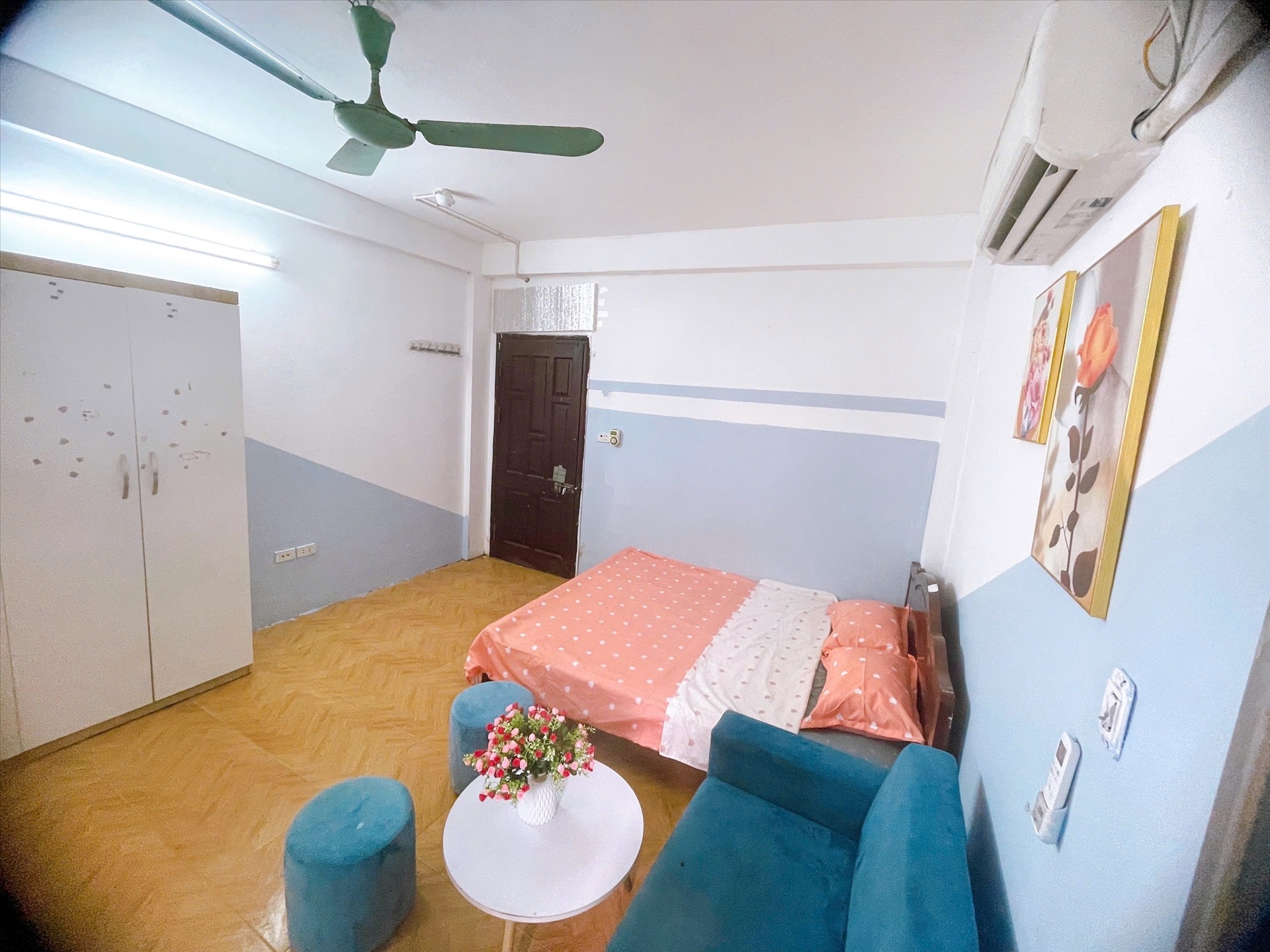 Phòng trọ Studio 25m2 tại Time House 1 Bằng Liệt - Hoàng Mai - Phòng ngủ