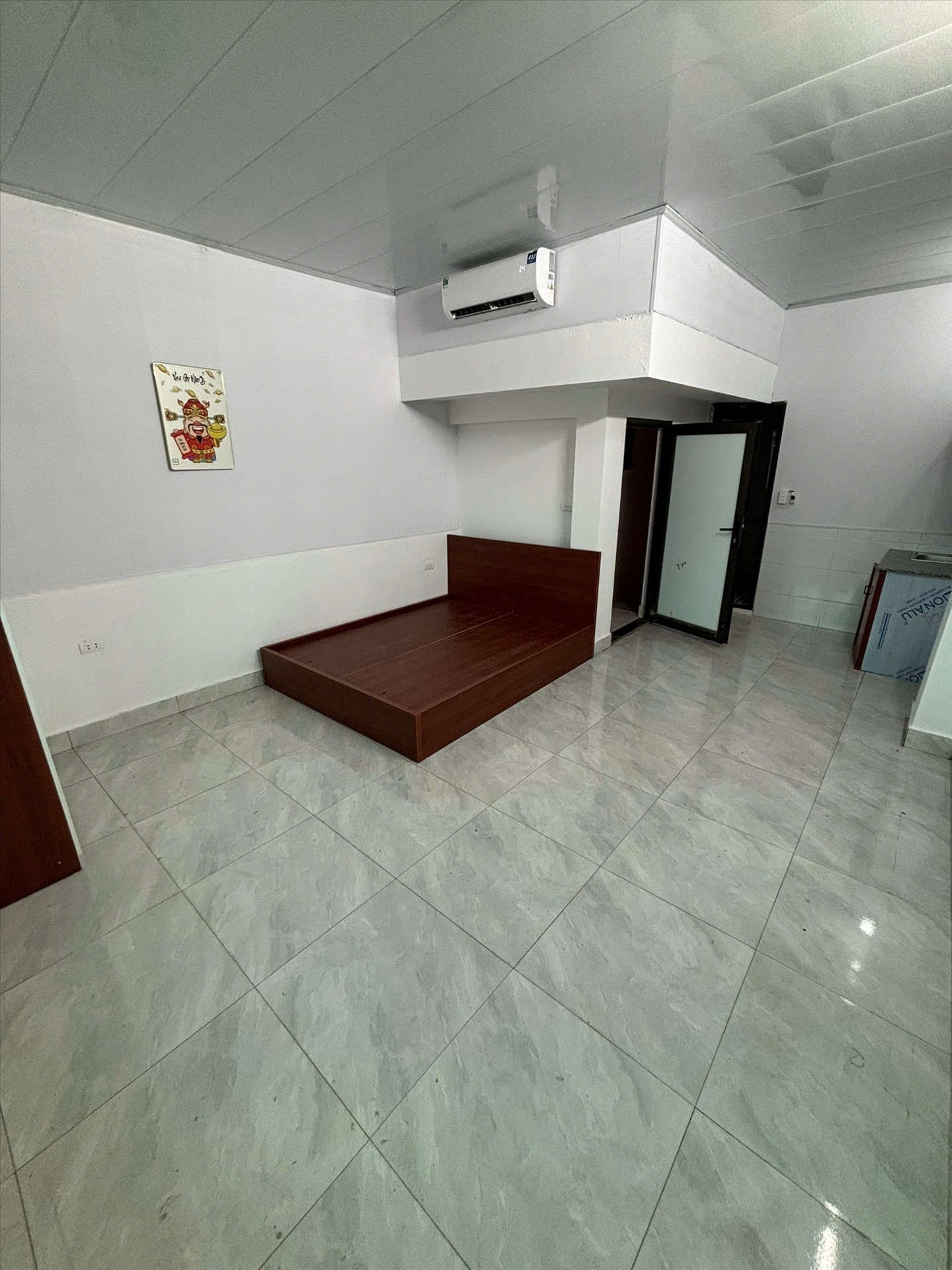 Phòng trọ Studio 30m2 tại BP Home Mễ Trì Hạ - Nam Từ Liêm - Phòng ngủ