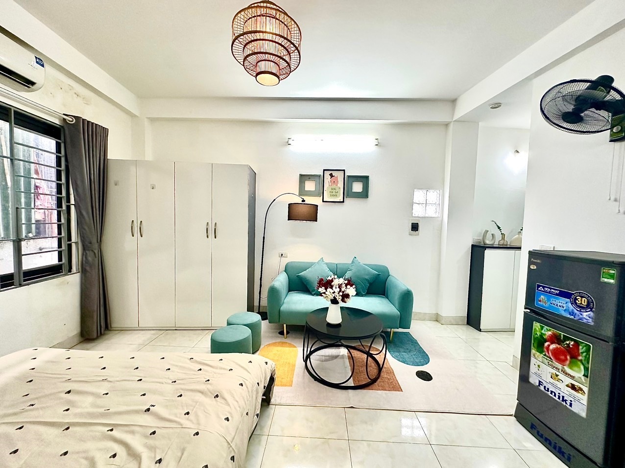 Phòng trọ Studio 30m2 tại DT Apartment Mỹ Đình - Nam Từ Liêm - Phòng khách