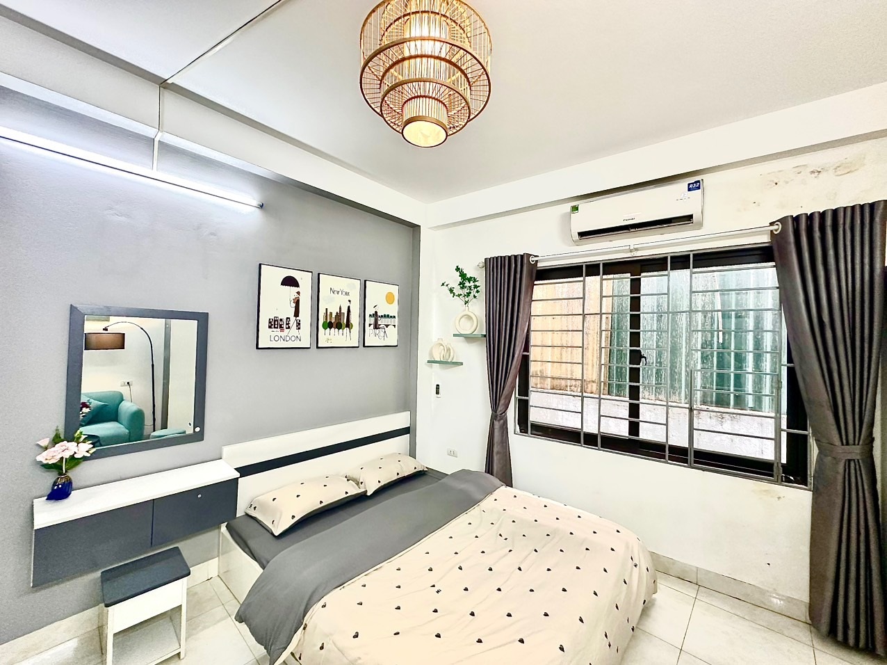 Phòng trọ Studio 30m2 tại DT Apartment Mỹ Đình - Nam Từ Liêm - Phòng ngủ