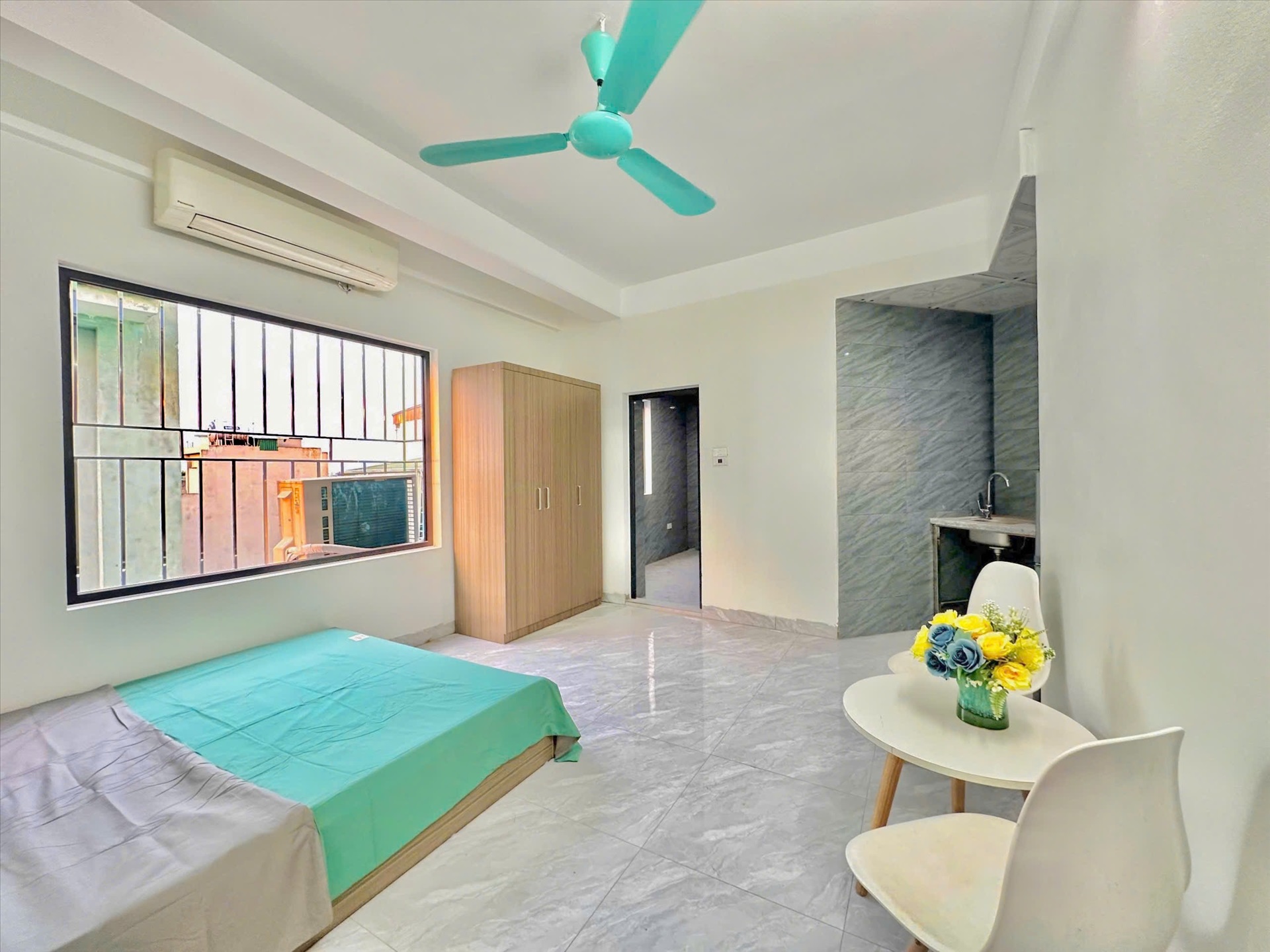 Phòng trọ Studio 30m2 tại Time House 2 Cầu Diễn - Bắc Từ Liêm - Phòng khách