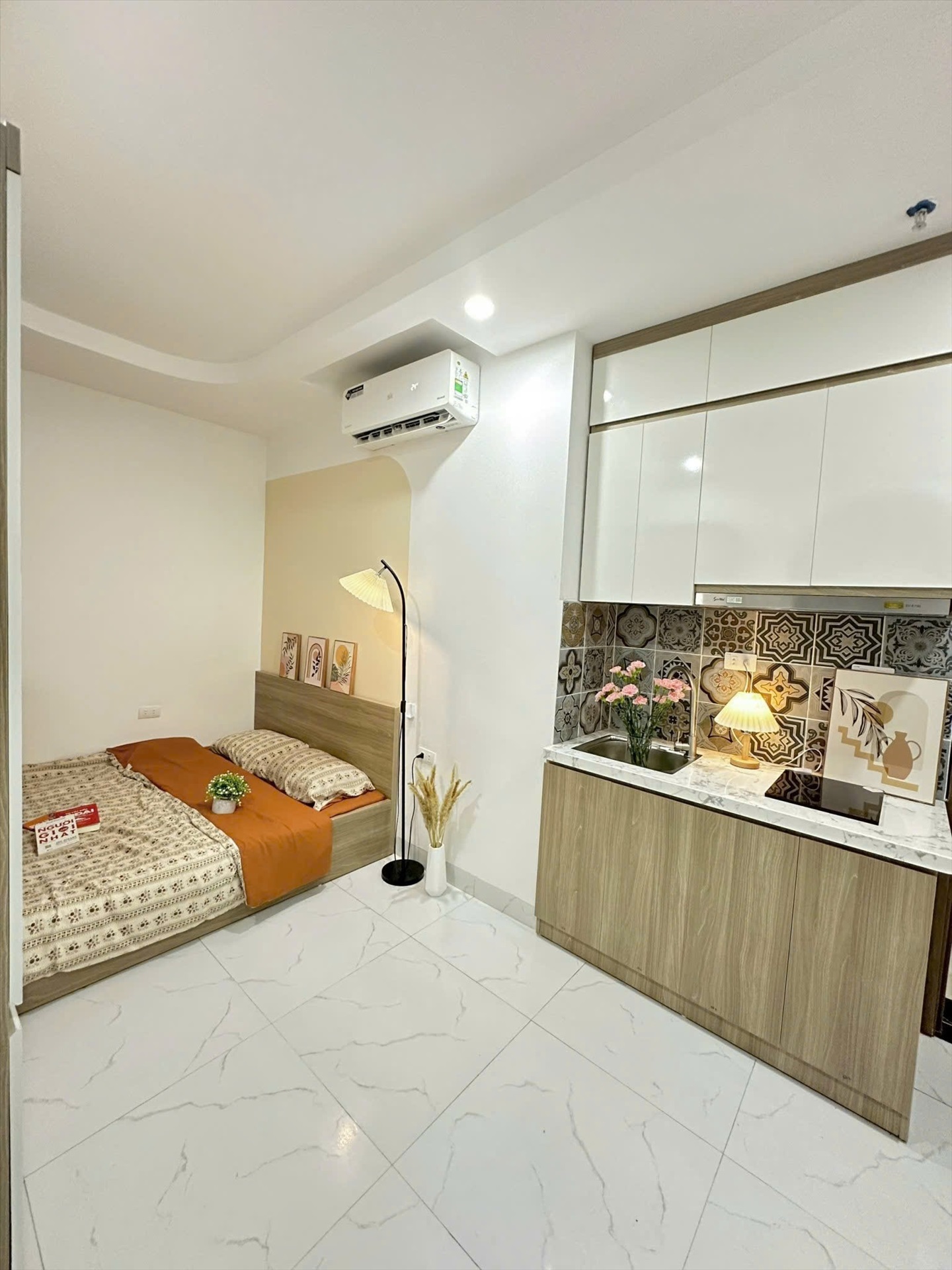 Phòng trọ Studio 25m2 tại NH Housing Hoa Bằng - Cầu Giấy - Phòng ngủ