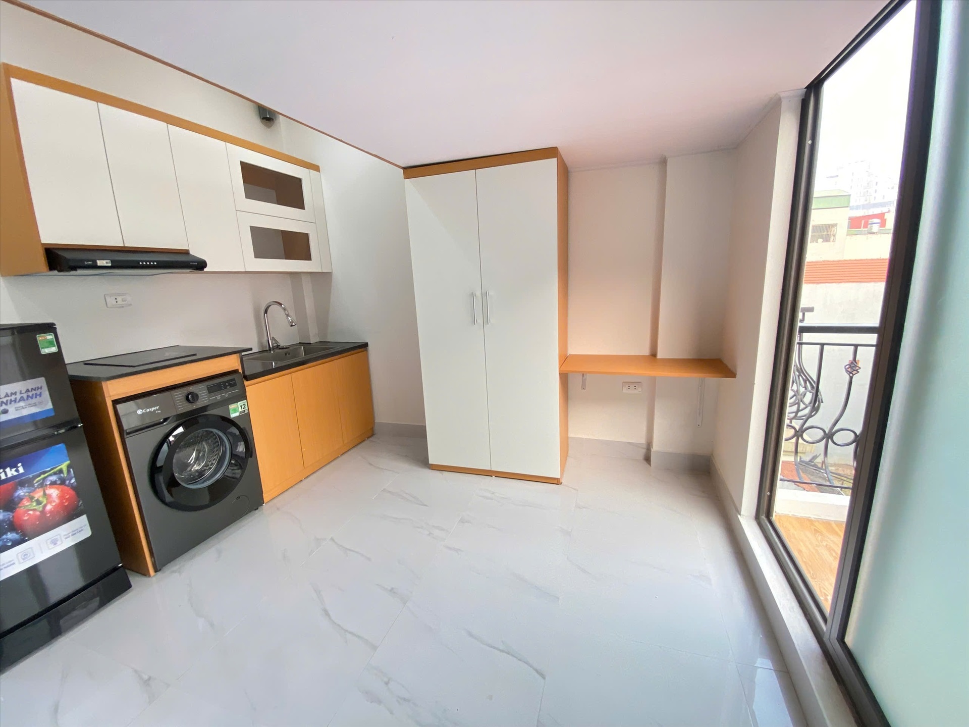 Phòng trọ Duplex 25m2 tại NH Housing Lê Quang Đạo - Nam Từ Liêm - Phòng khách