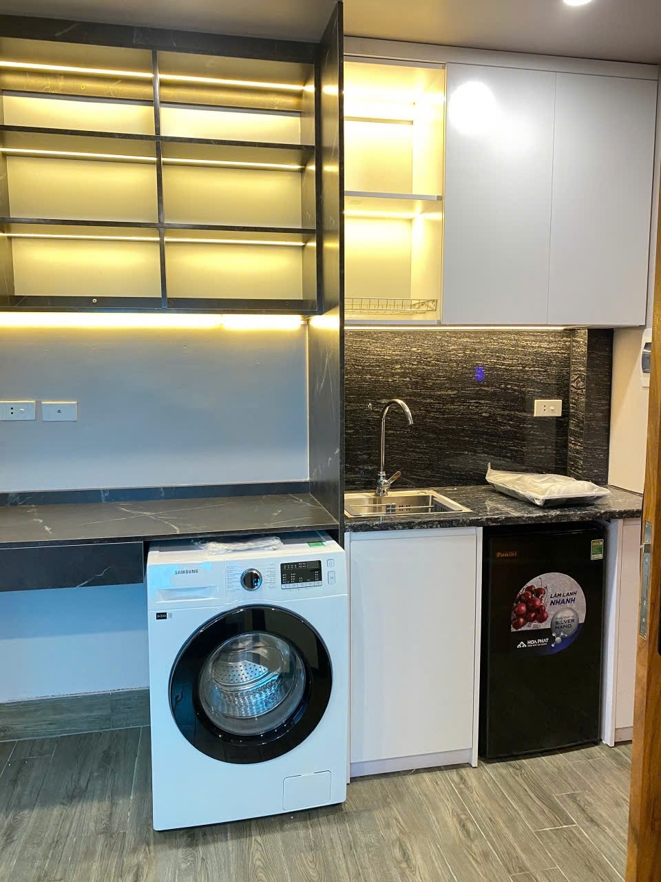 Phòng trọ Studio 25m2 tại Nina House Miếu Đầm - Nam Từ Liêm - Phòng bếp