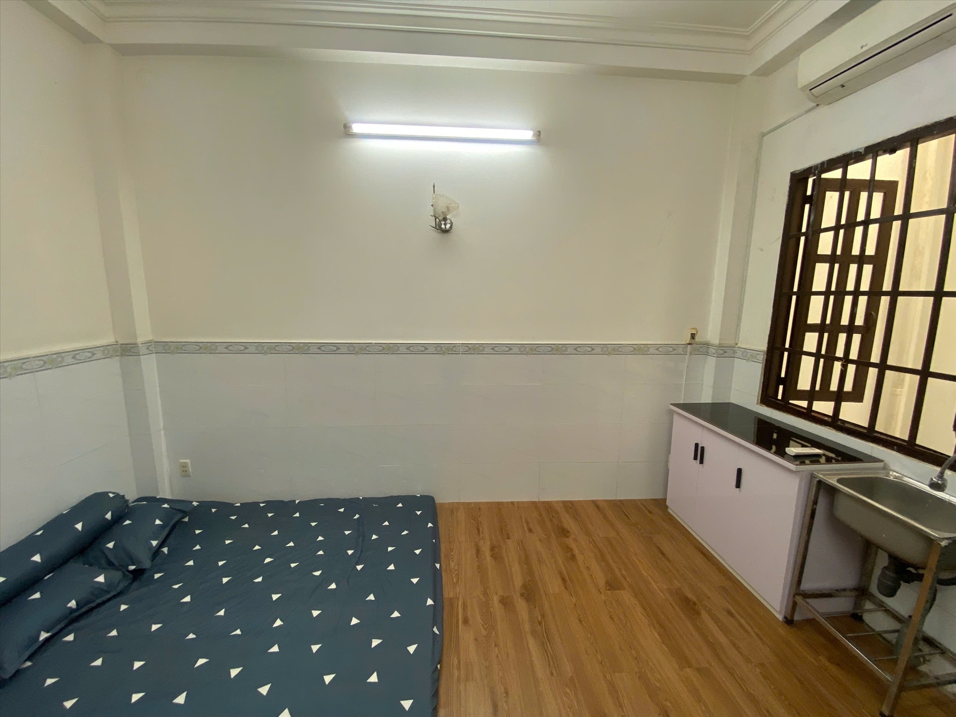 Phòng trọ Studio 25m2 tại GH House Nguyễn Gia Trí - Bình Thạnh - Phòng ngủ