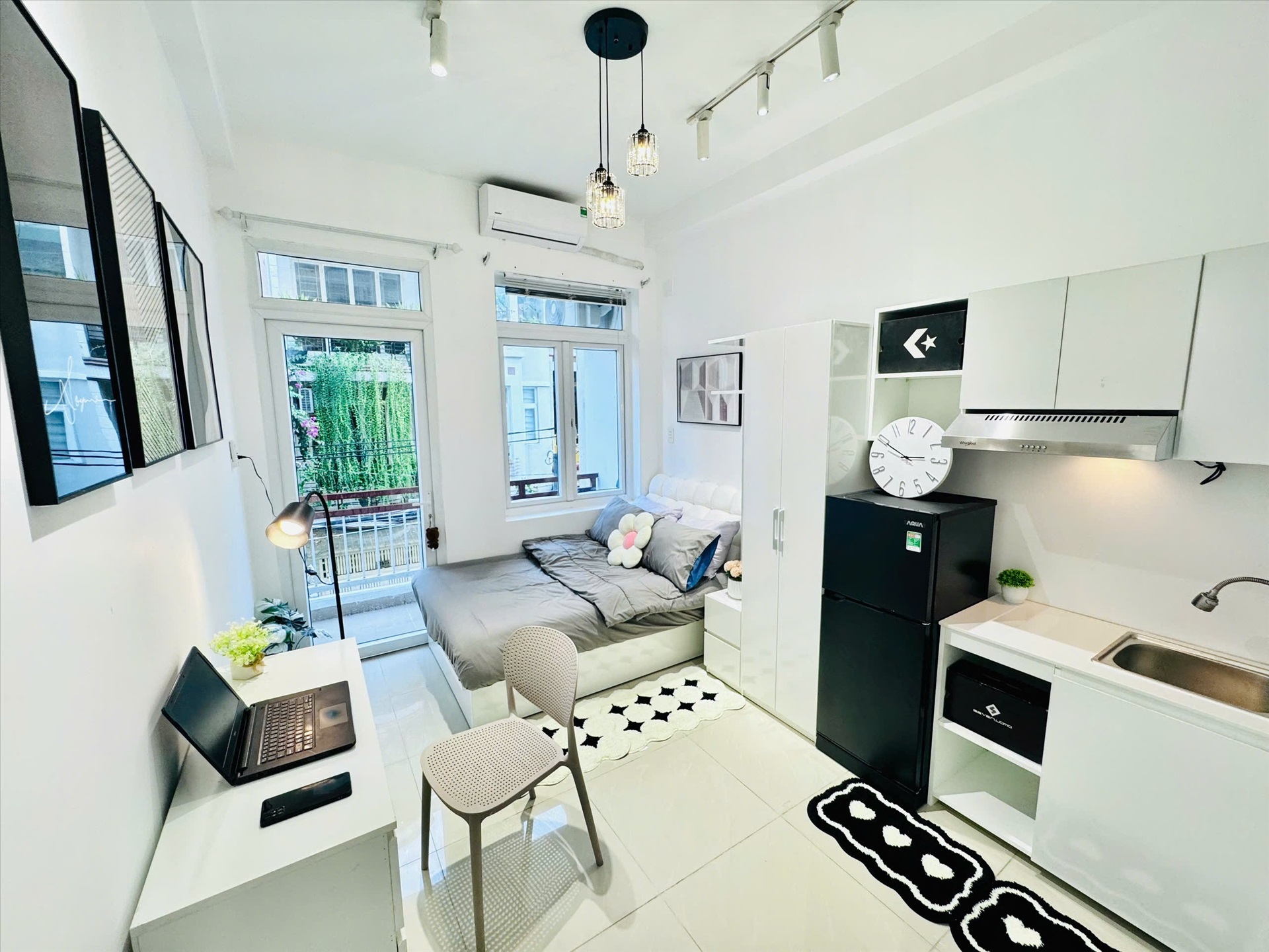 Phòng trọ Studio 28m2 tại AT House Huỳnh Văn Bánh - Phú Nhuận - Phòng khách