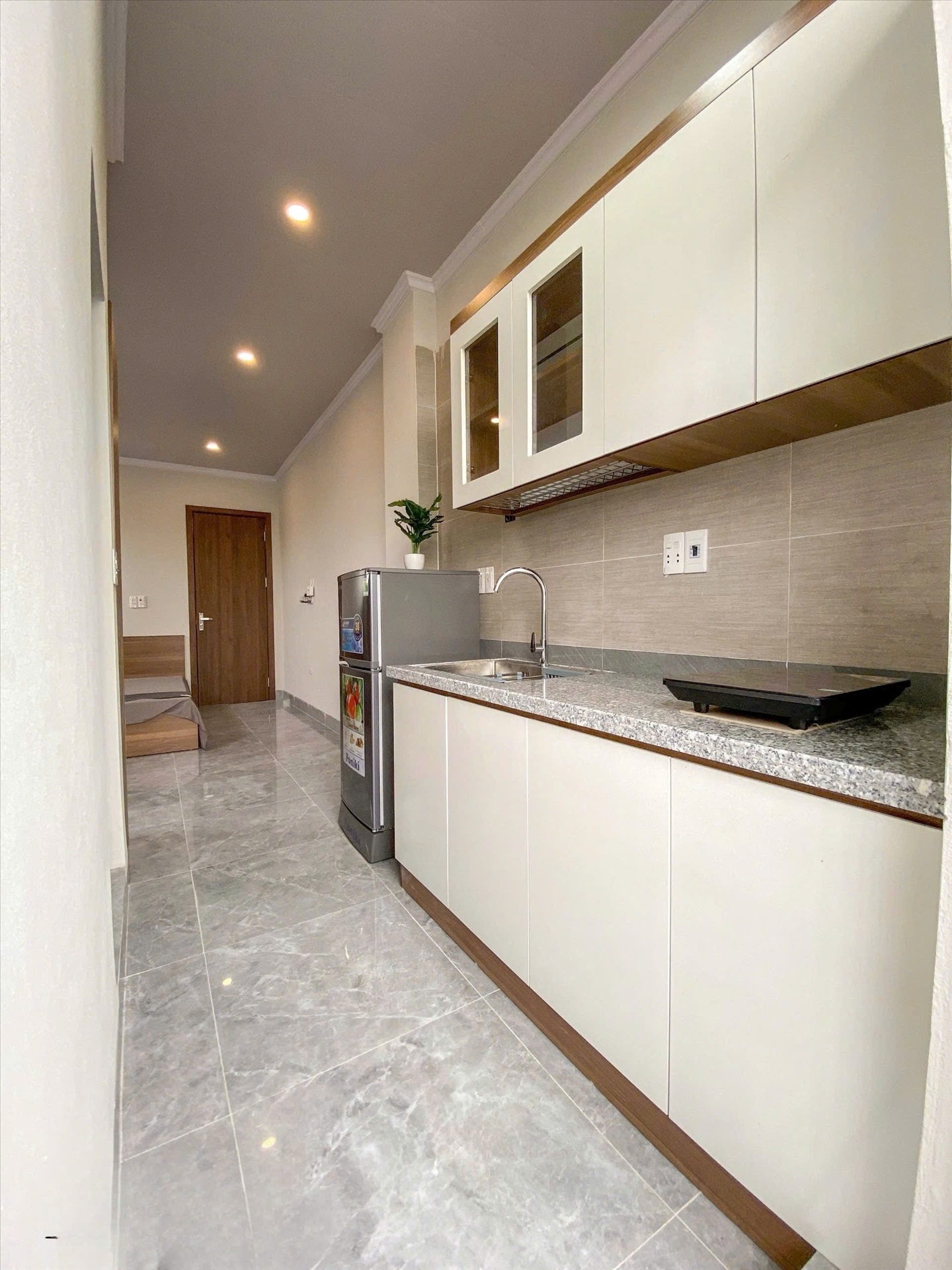 Phòng trọ Studio 30m2 tại RenHouse 3 Trần Thái Tông - Cầu Giấy - Phòng bếp