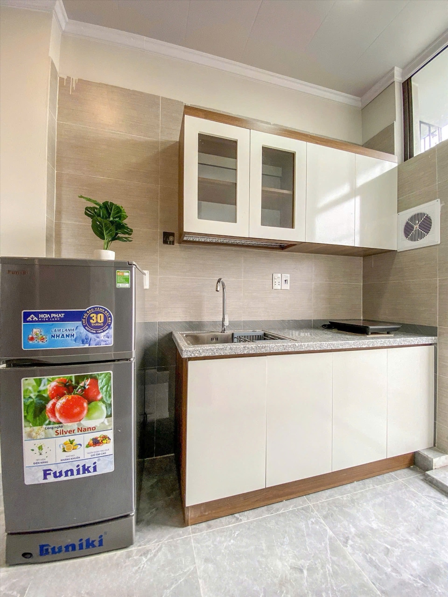 Phòng trọ Studio 30m2 tại RenHouse 3 Trần Thái Tông - Cầu Giấy - Phòng bếp