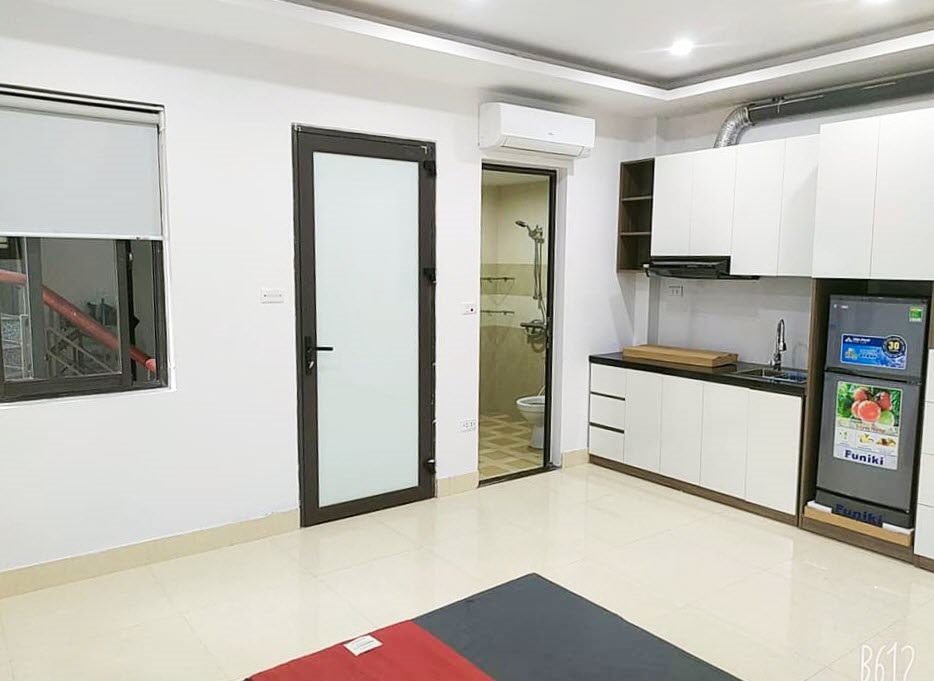 Phòng trọ Studio 28m2 tại RenHouse Nguyễn Văn Huyên - Cầu Giấy - Phòng bếp