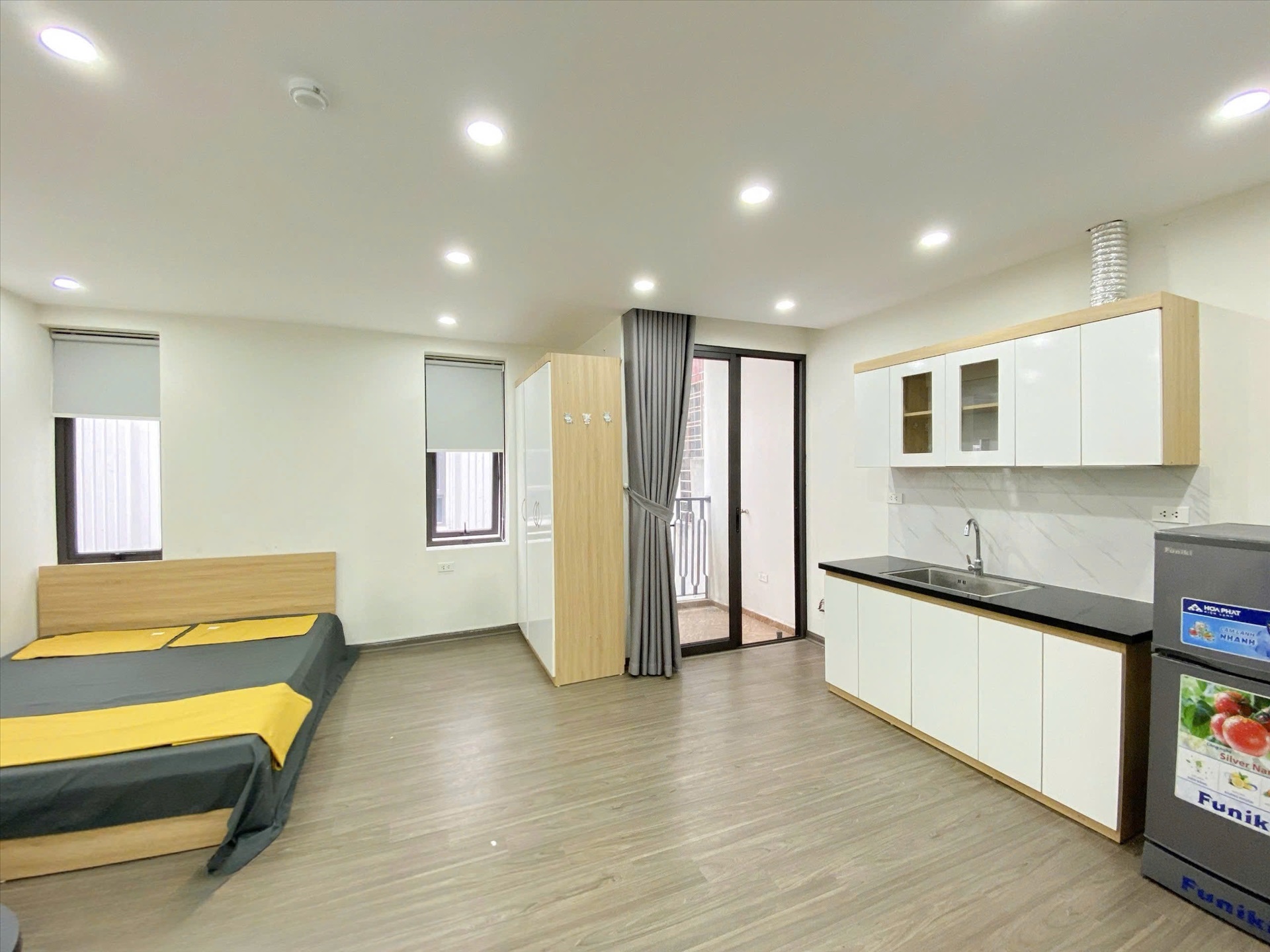 Phòng trọ Studio 32m2 tại RenHouse 2 Trần Thái Tông - Cầu Giấy - Phòng ngủ