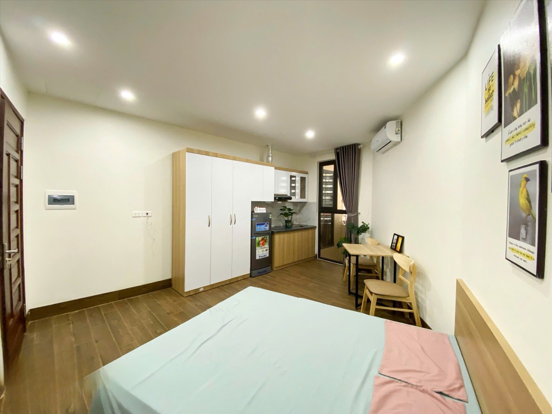Phòng trọ Studio 26m2 tại RenHouse 4 Trần Thái Tông - Cầu Giấy - Phòng bếp
