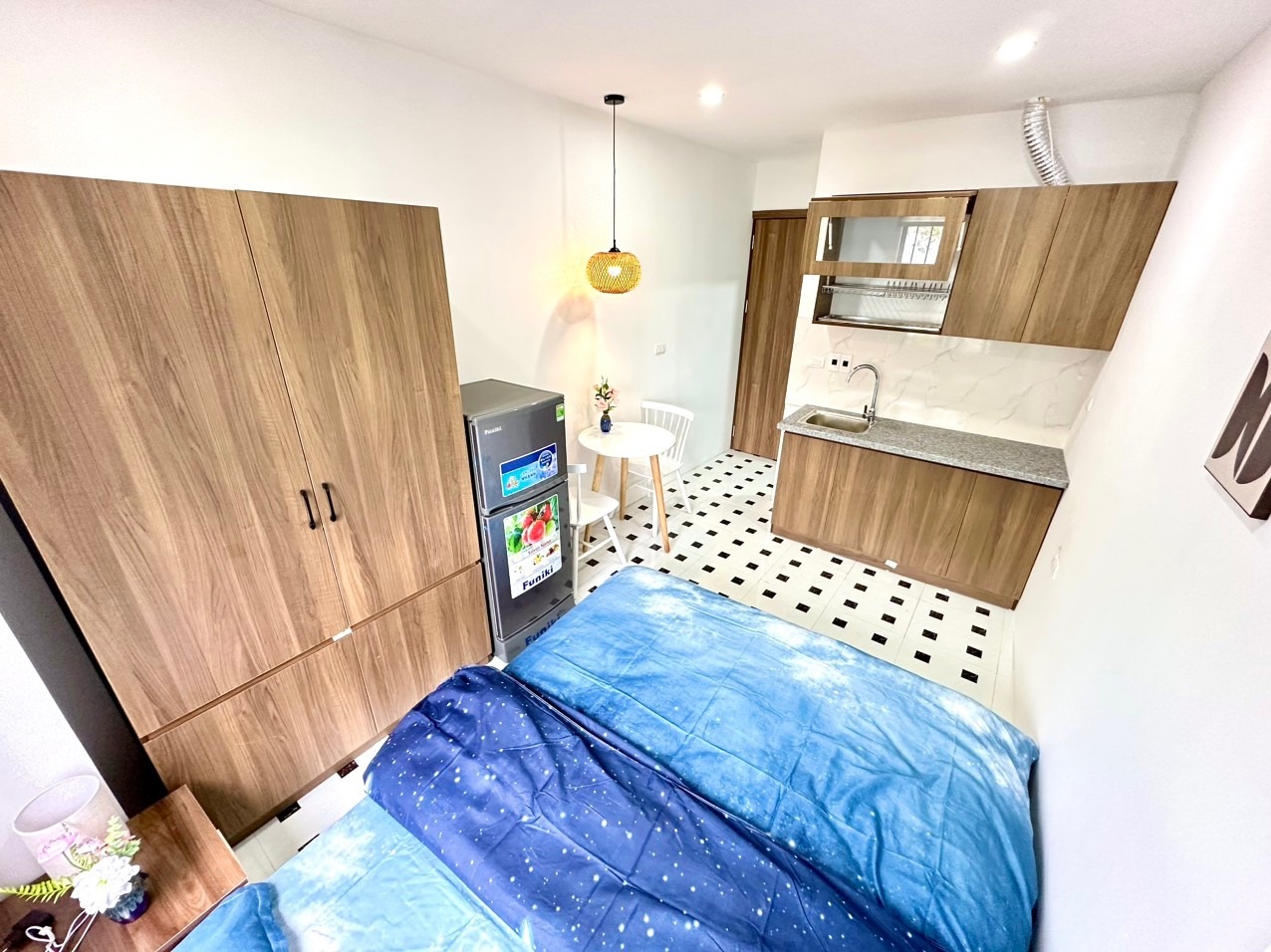 Phòng trọ Studio 20m2 tại Blue Homes Thịnh Hào 1 - Đống Đa - Phòng khách