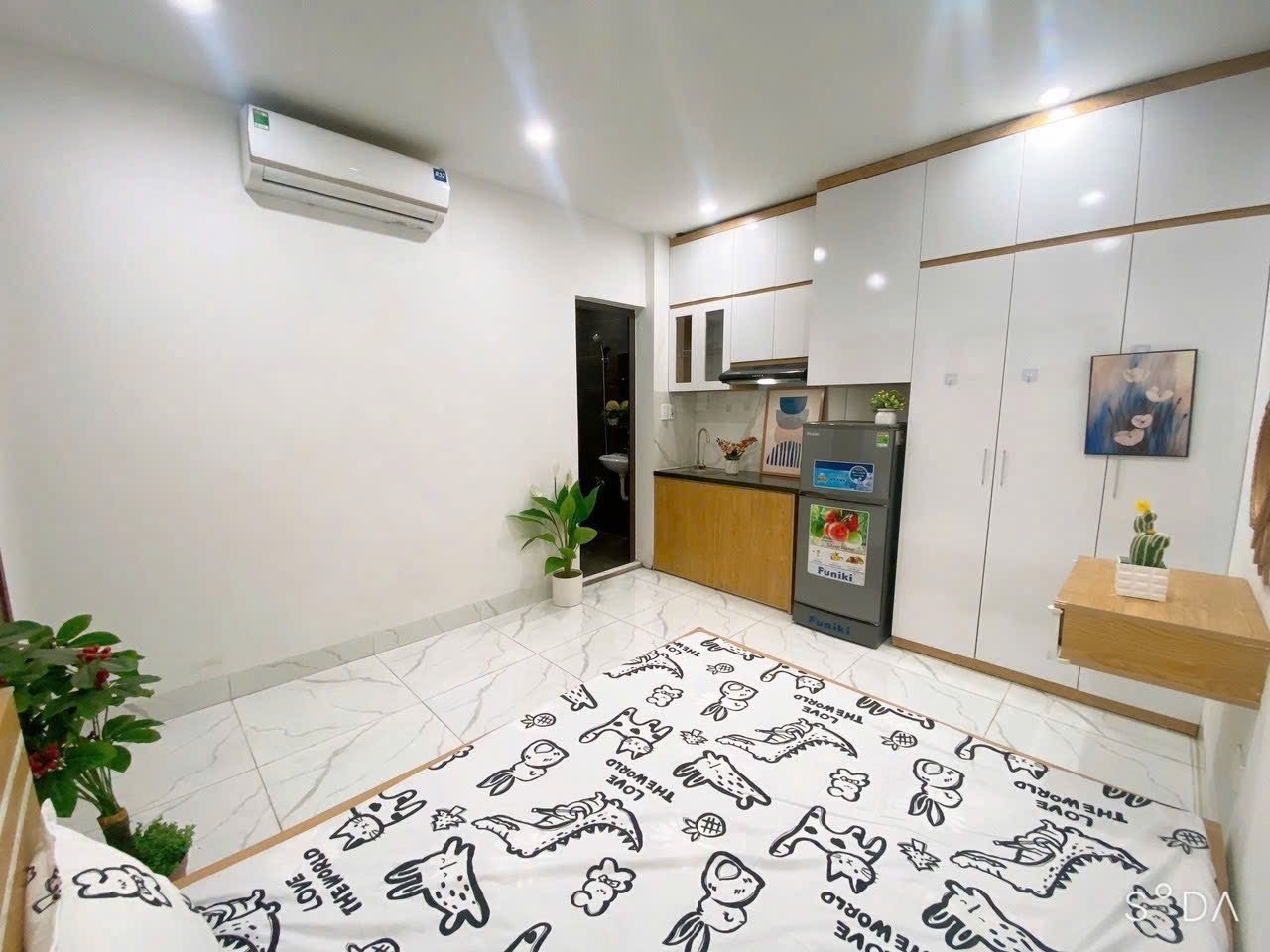 Phòng trọ Studio 30m2 tại Friends Team Đồng Me - Nam Từ Liêm  - Phòng ngủ