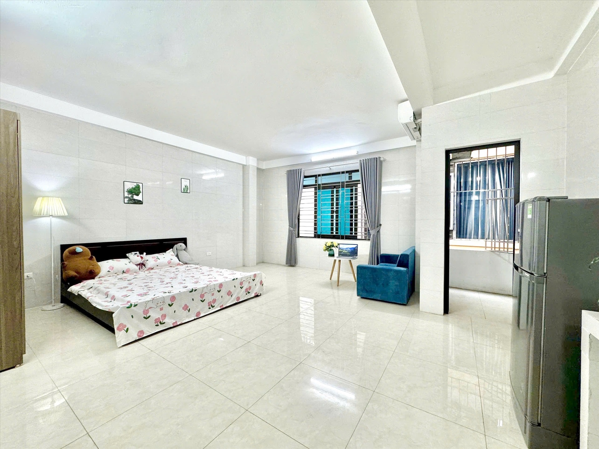 Phòng trọ Studio 30m2 tại Time House 4 Cầu Diễn - Bắc Từ Liêm - Phòng ngủ