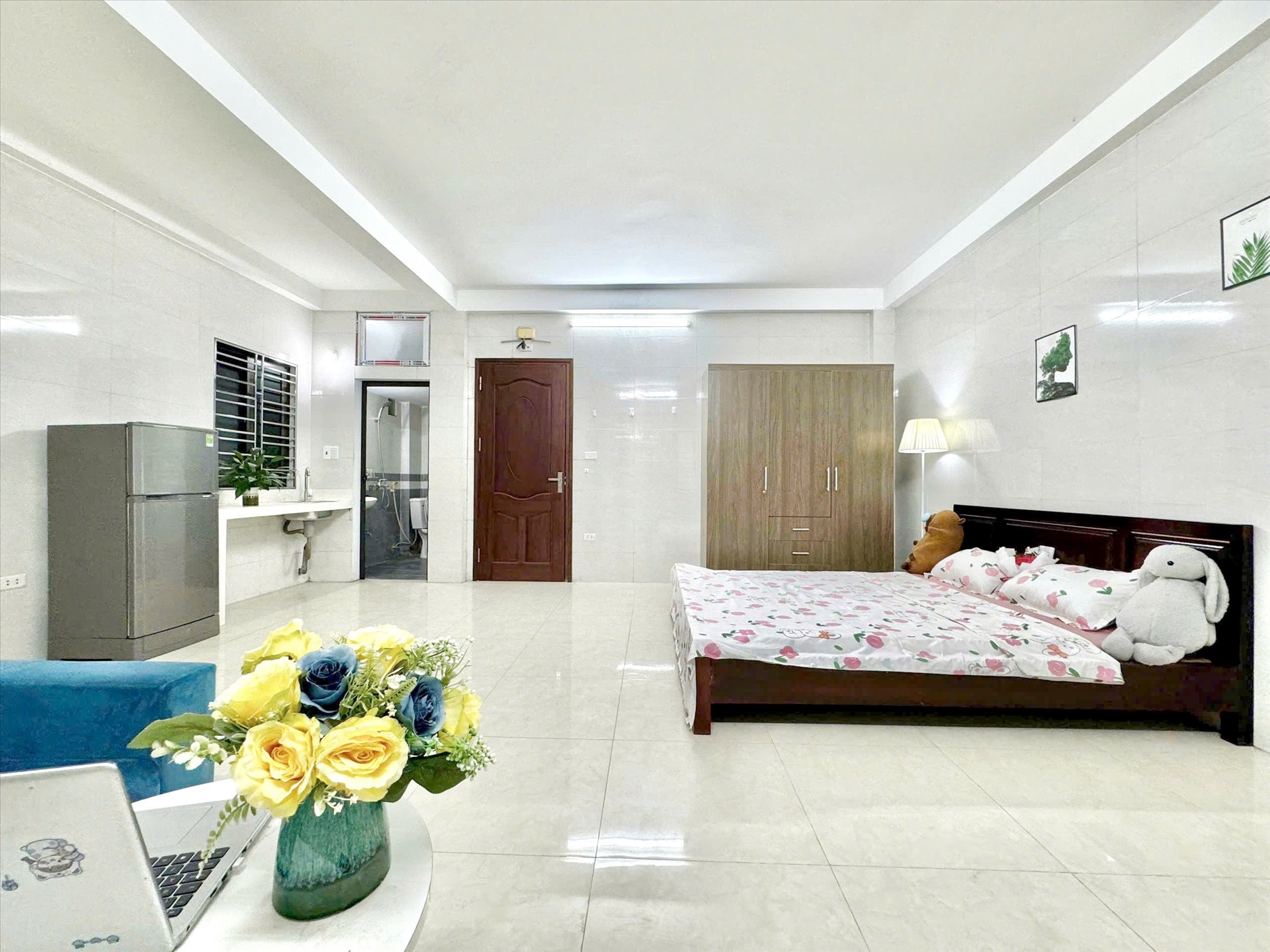 Phòng trọ Studio 30m2 tại Time House 4 Cầu Diễn - Bắc Từ Liêm - Phòng ngủ