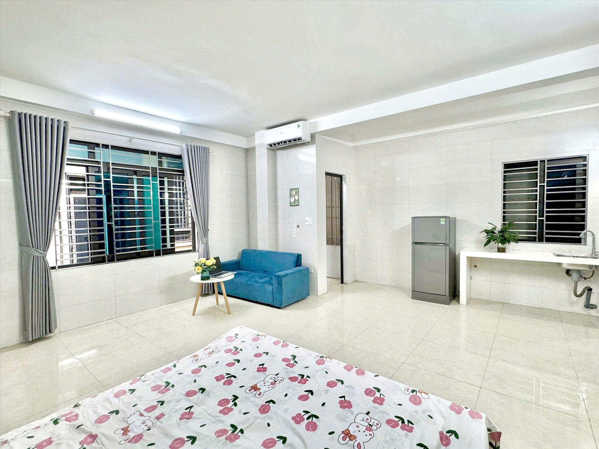 Phòng trọ Studio 30m2 tại Time House 4 Cầu Diễn - Bắc Từ Liêm - Phòng ngủ