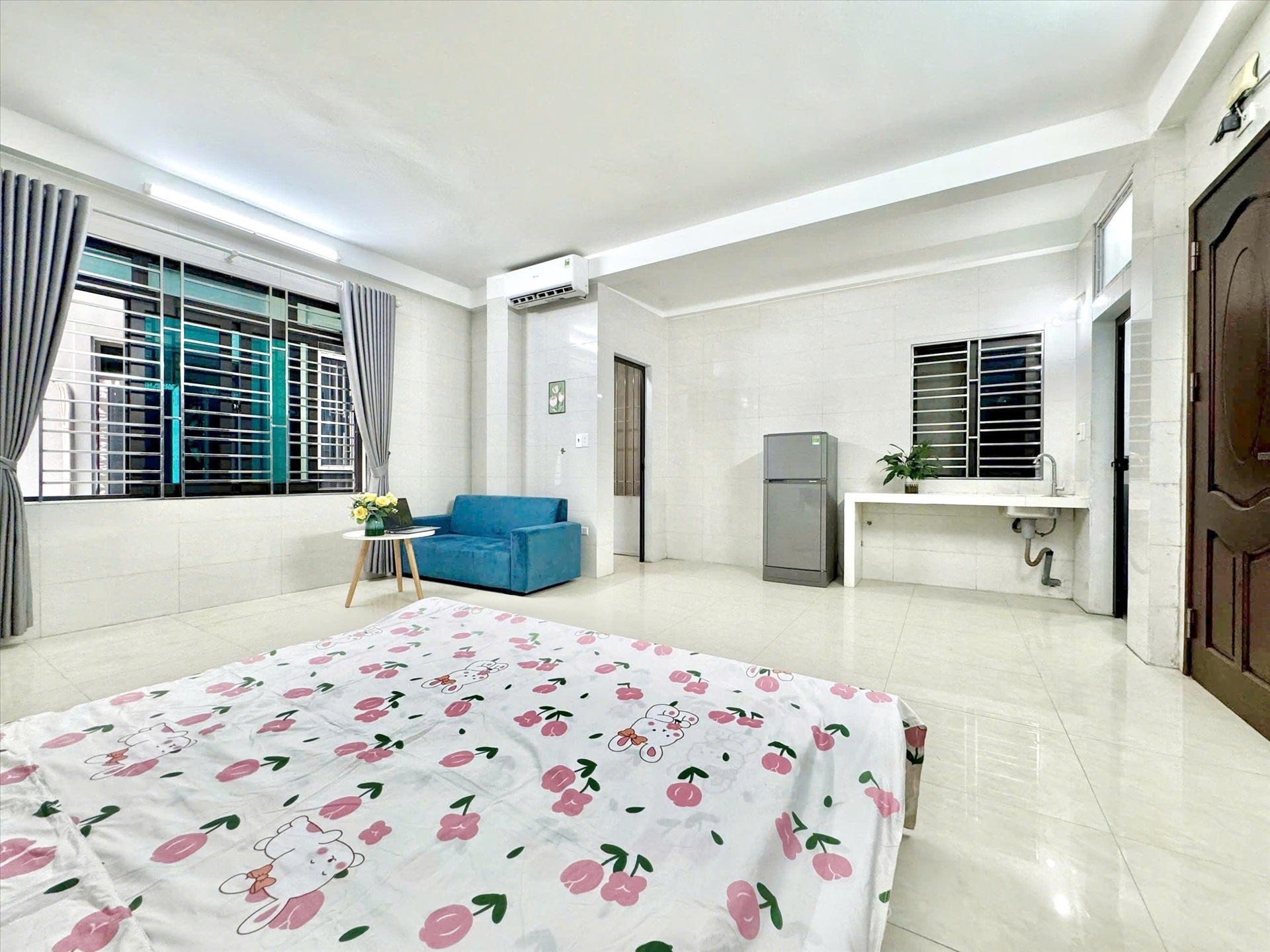 Phòng trọ Studio 30m2 tại Time House 4 Cầu Diễn - Bắc Từ Liêm - Phòng ngủ