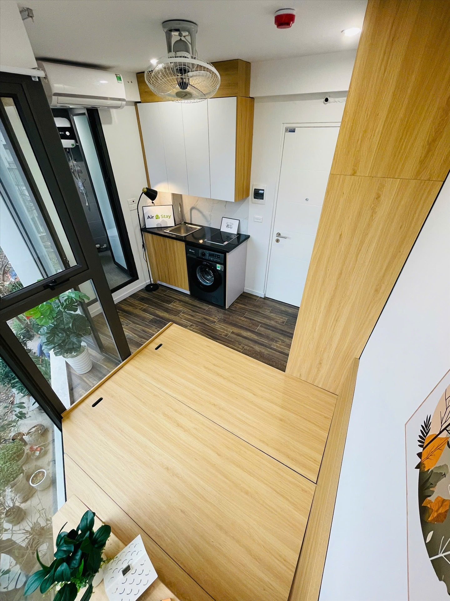 Phòng trọ Studio 18m2 tại Airstay Lê Đức Thọ - Nam Từ Liêm - Phòng ngủ